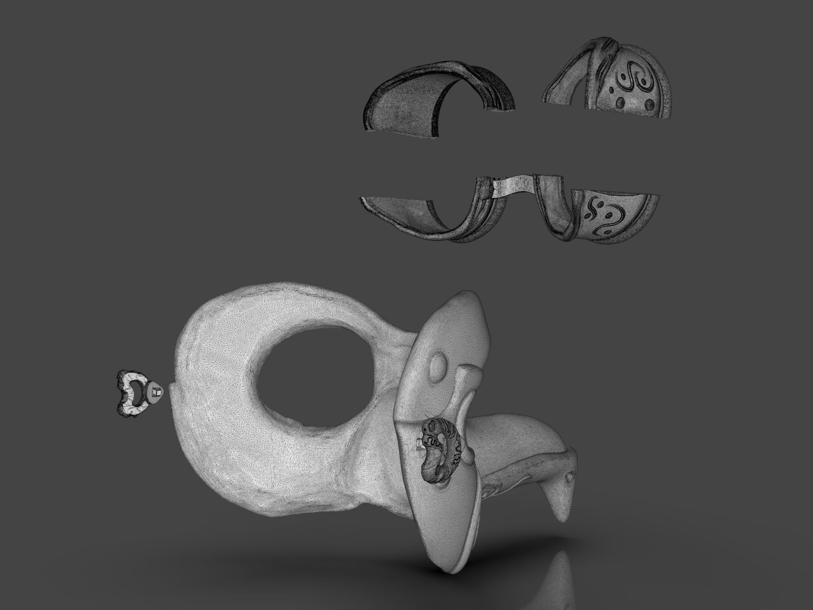 Steampunk Penguin Googles 3D print model_25