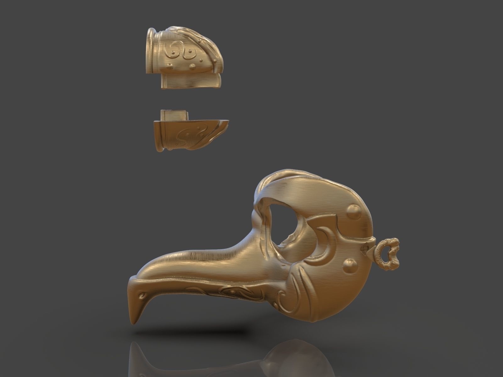 Steampunk Penguin Googles 3D print model_16