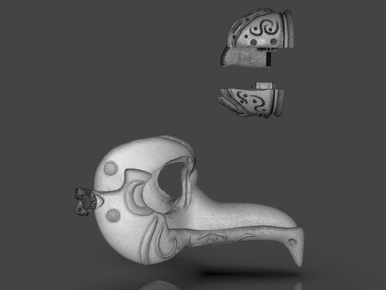 Steampunk Penguin Googles 3D print model_26