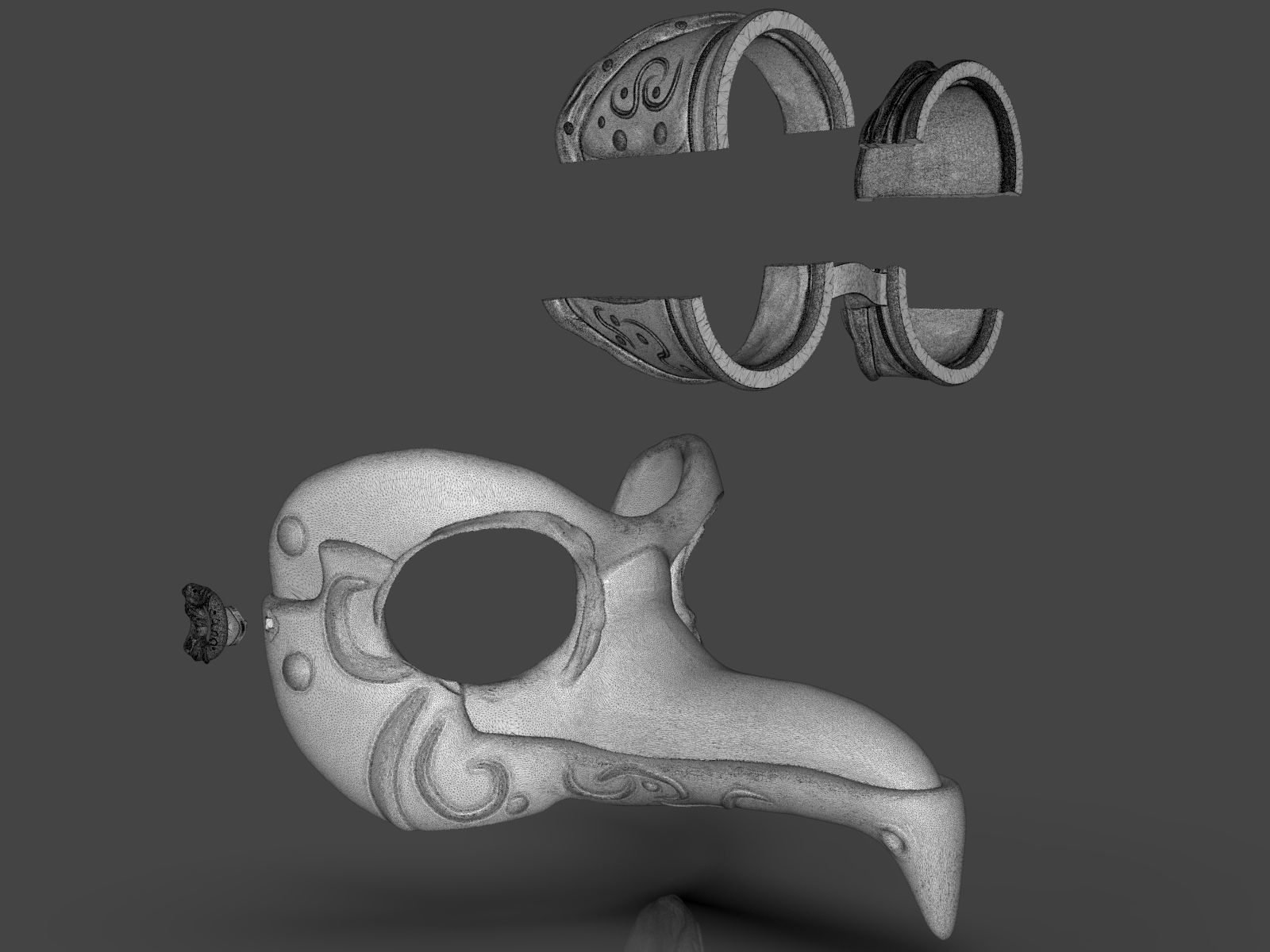 Steampunk Penguin Googles 3D print model_29