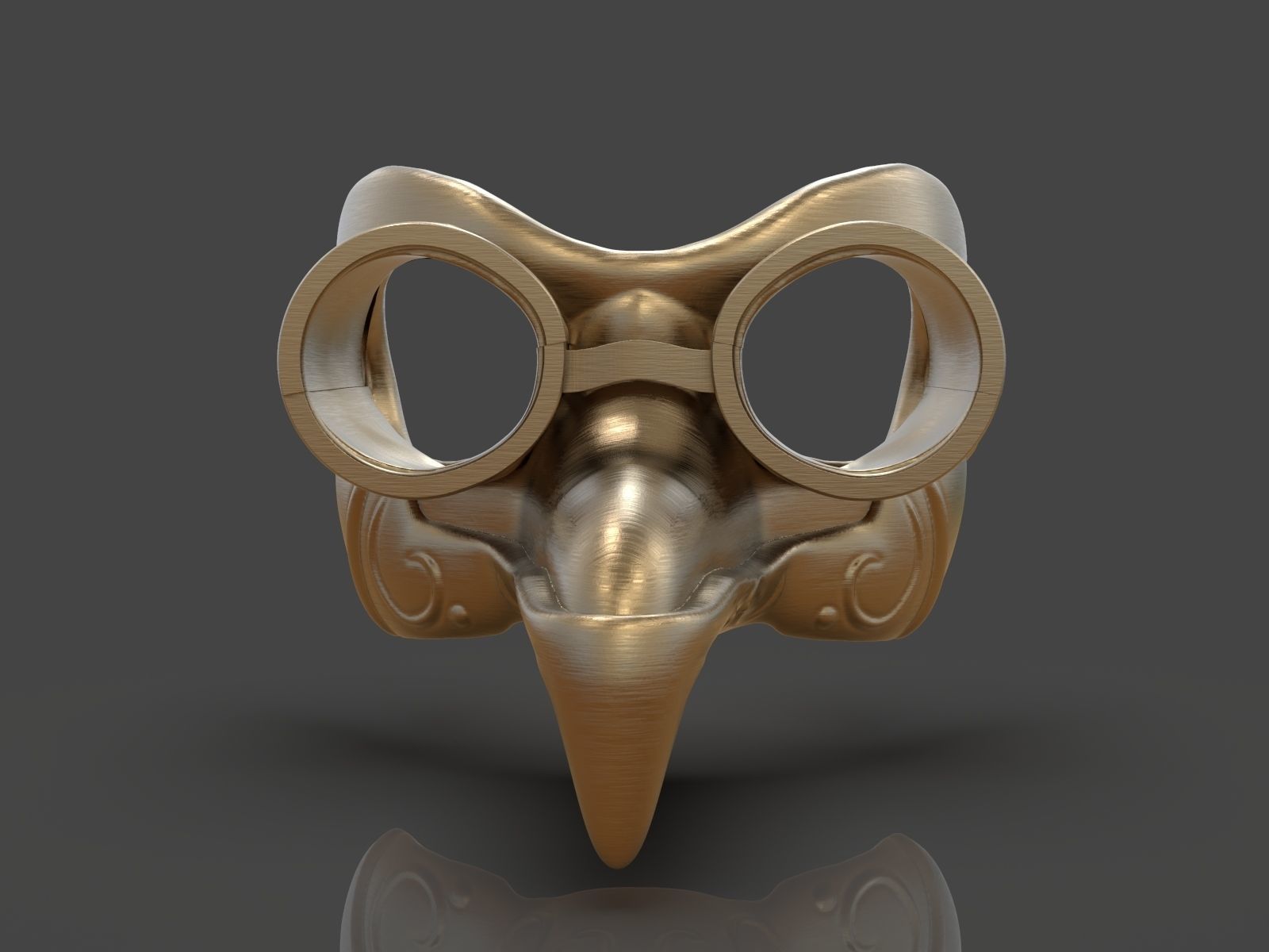 Steampunk Penguin Googles 3D print model_3