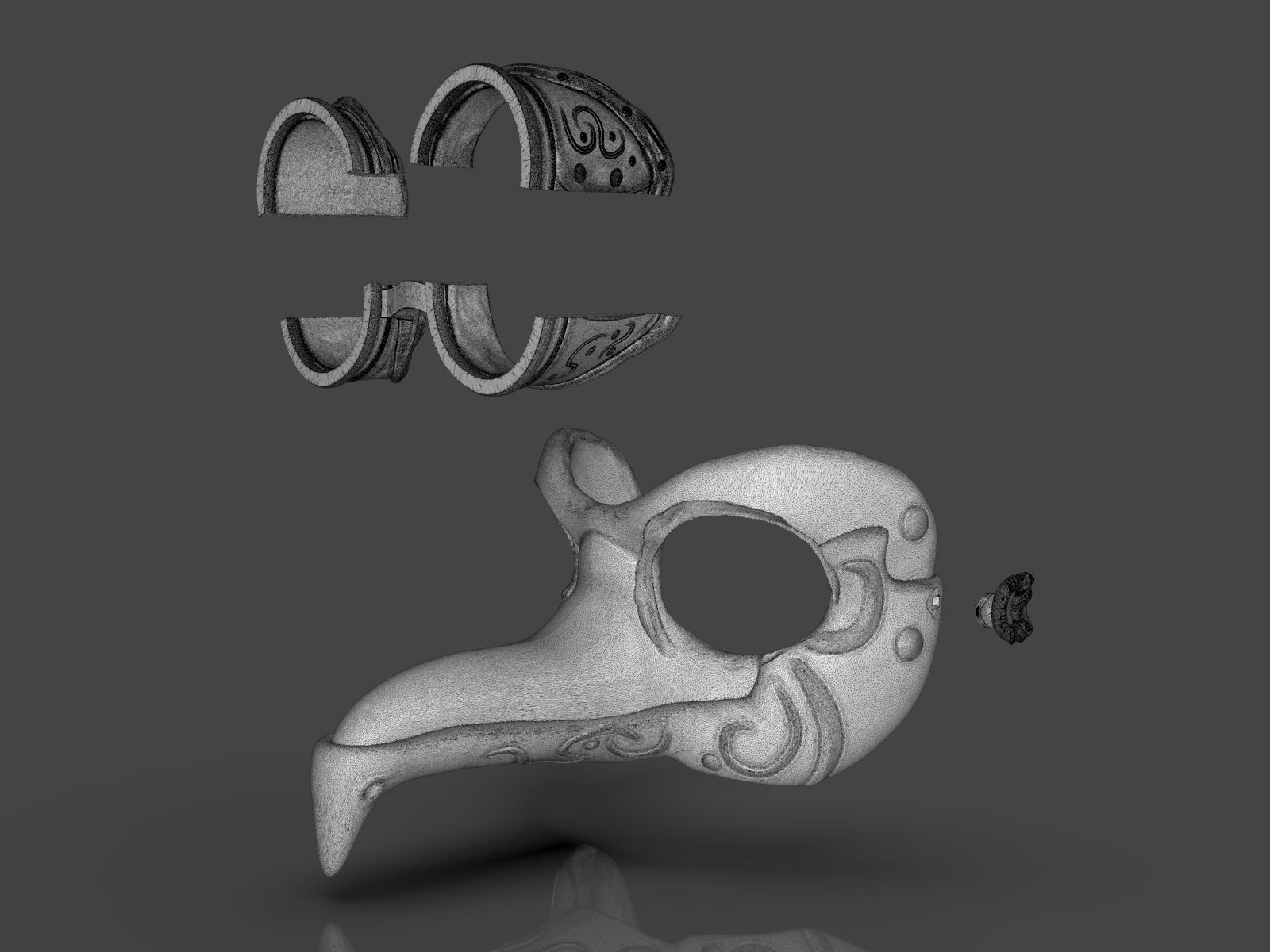 Steampunk Penguin Googles 3D print model_20