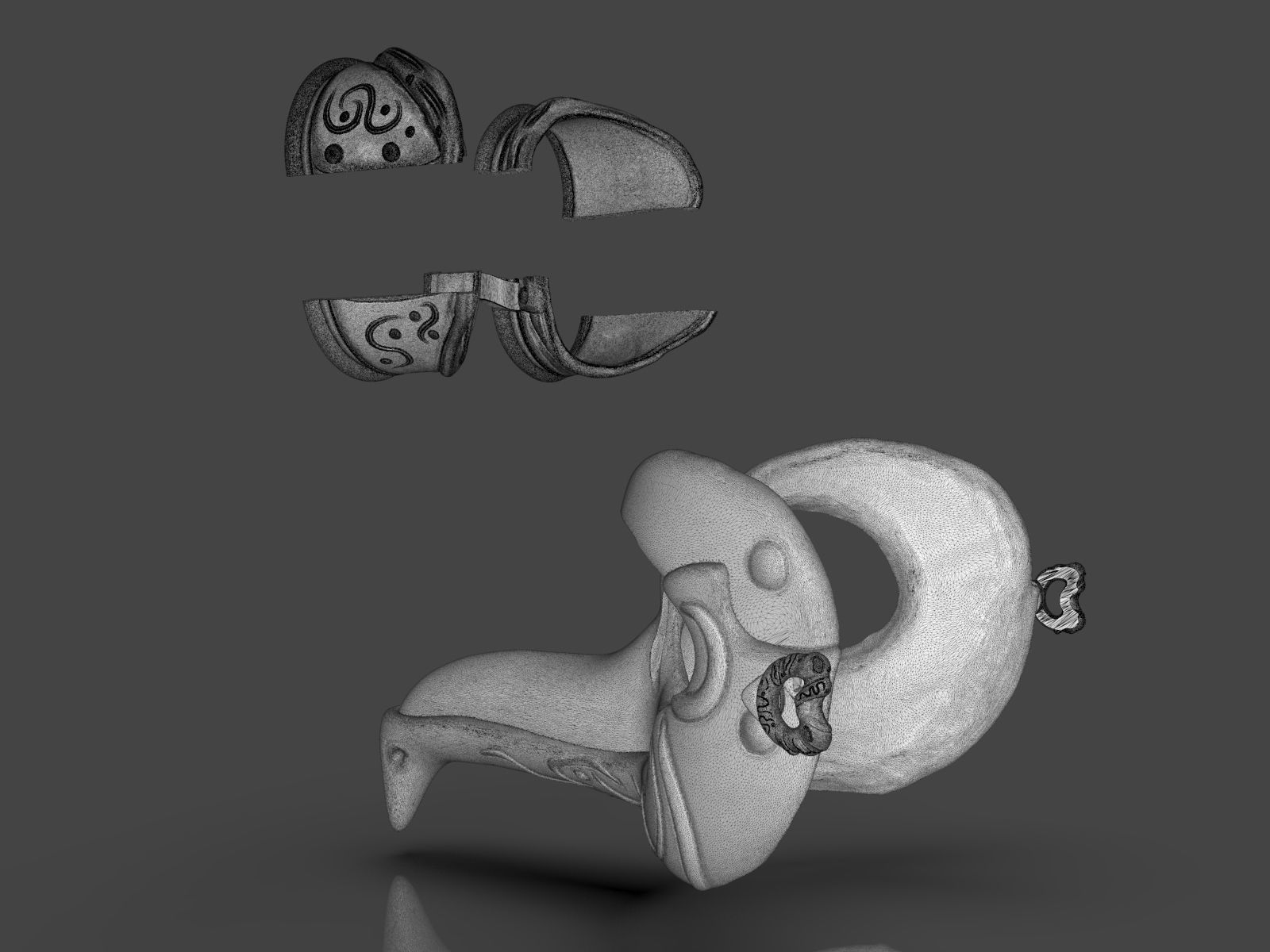 Steampunk Penguin Googles 3D print model_22