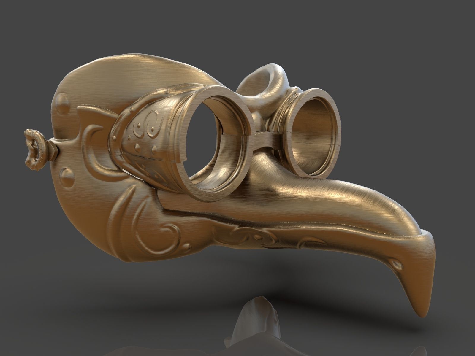 Steampunk Penguin Googles 3D print model_2