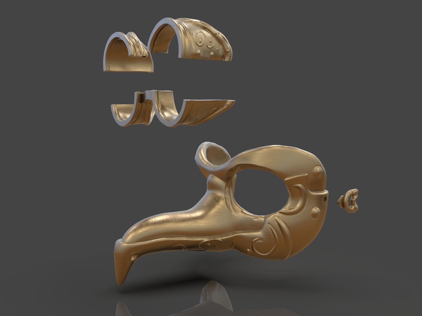 Steampunk Penguin Googles 3D print model_18