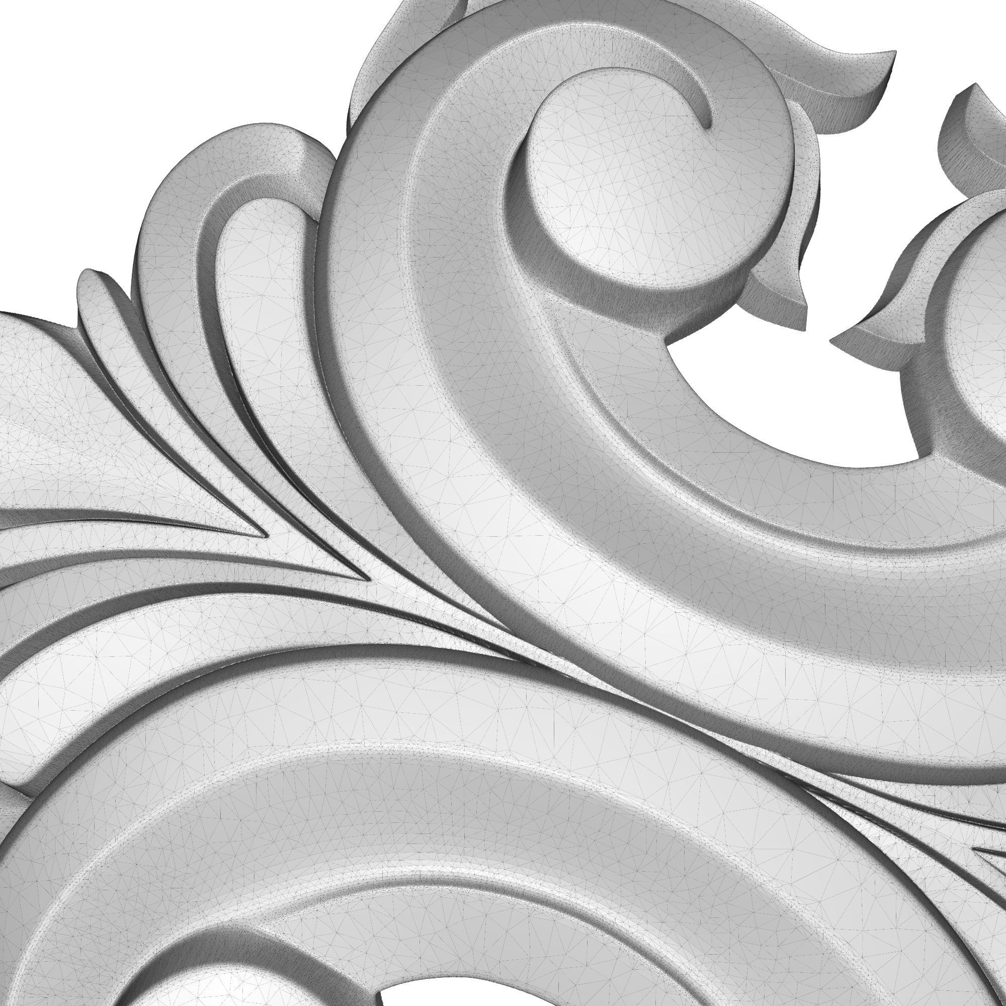 decorative pattern ready for 3D printing 3D model_7