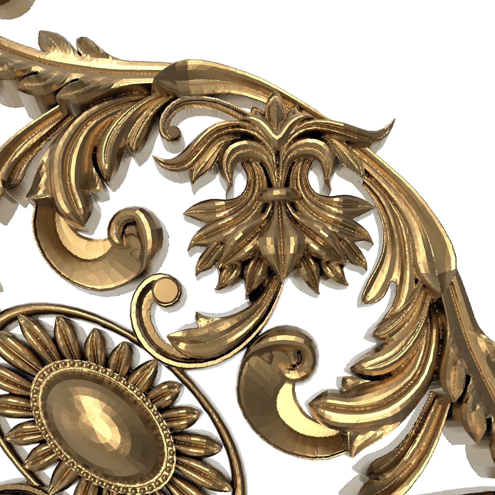 decorative pattern ready for 3D printing 3D model_8