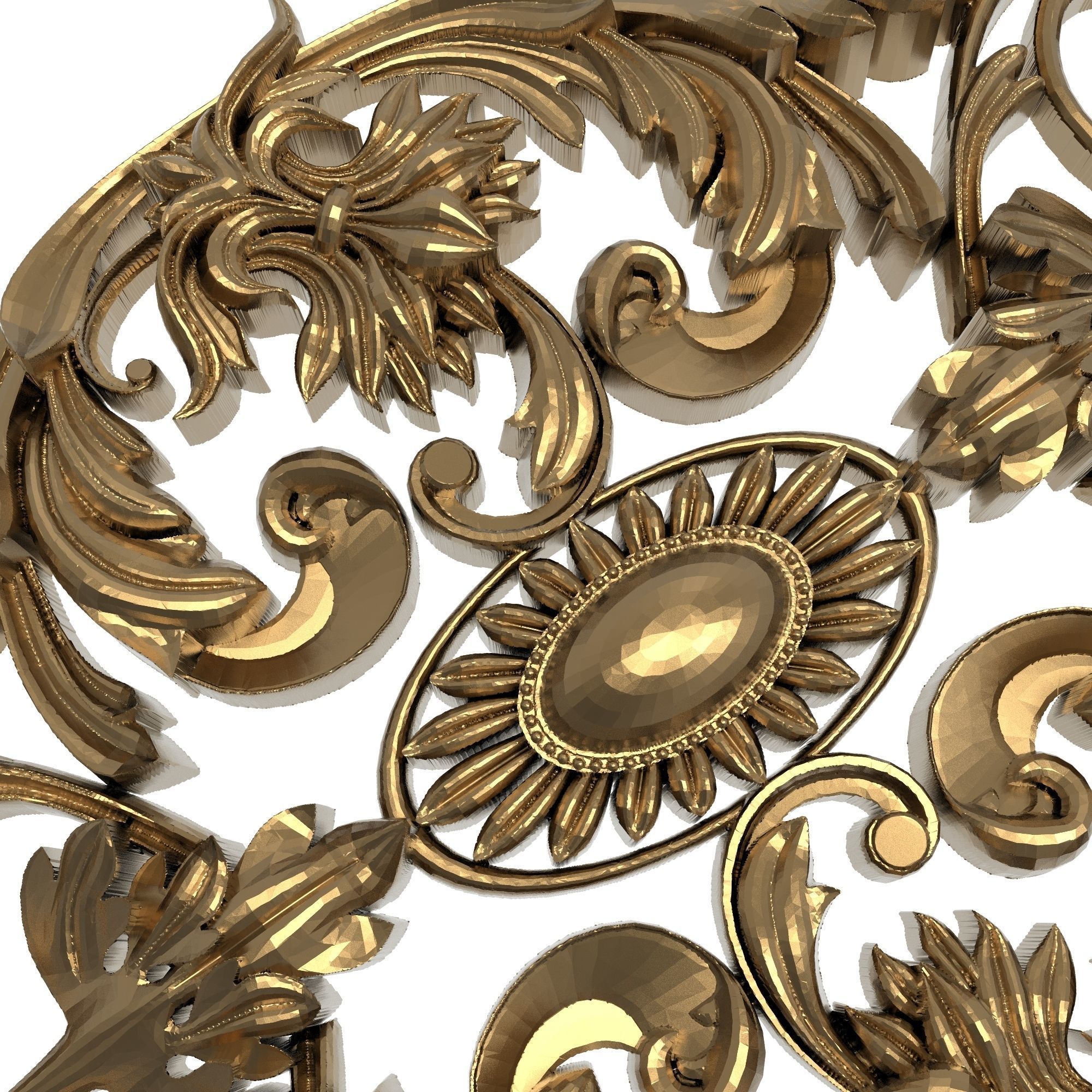 decorative pattern ready for 3D printing 3D model_5