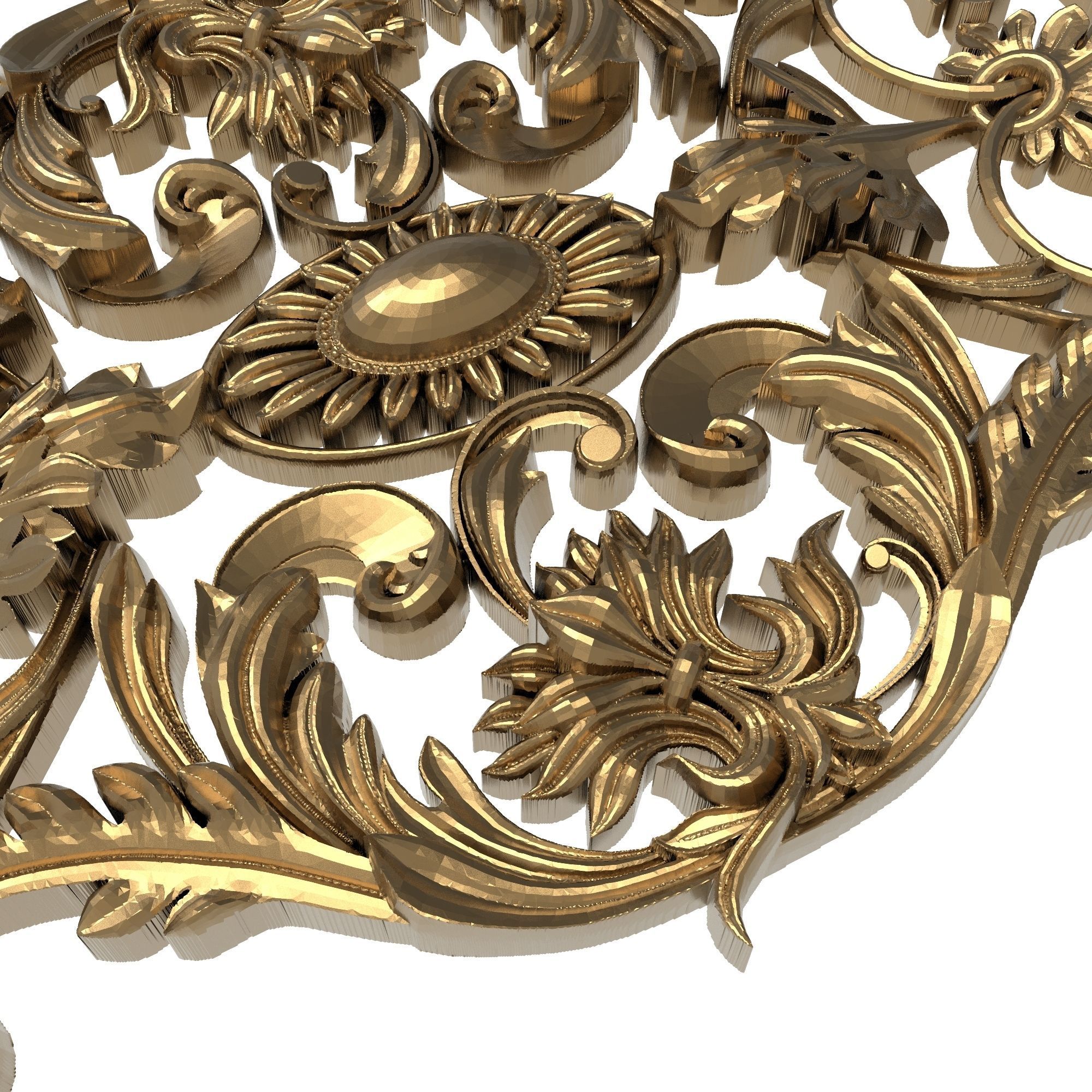 decorative pattern ready for 3D printing 3D model_1
