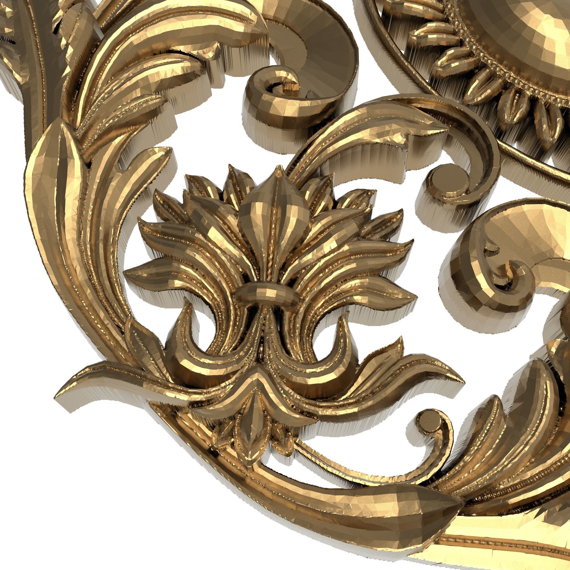 decorative pattern ready for 3D printing 3D model_3