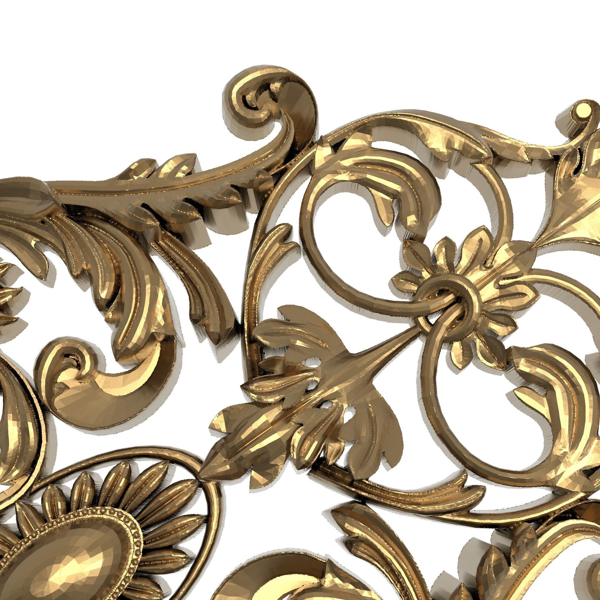 decorative pattern ready for 3D printing 3D model_6