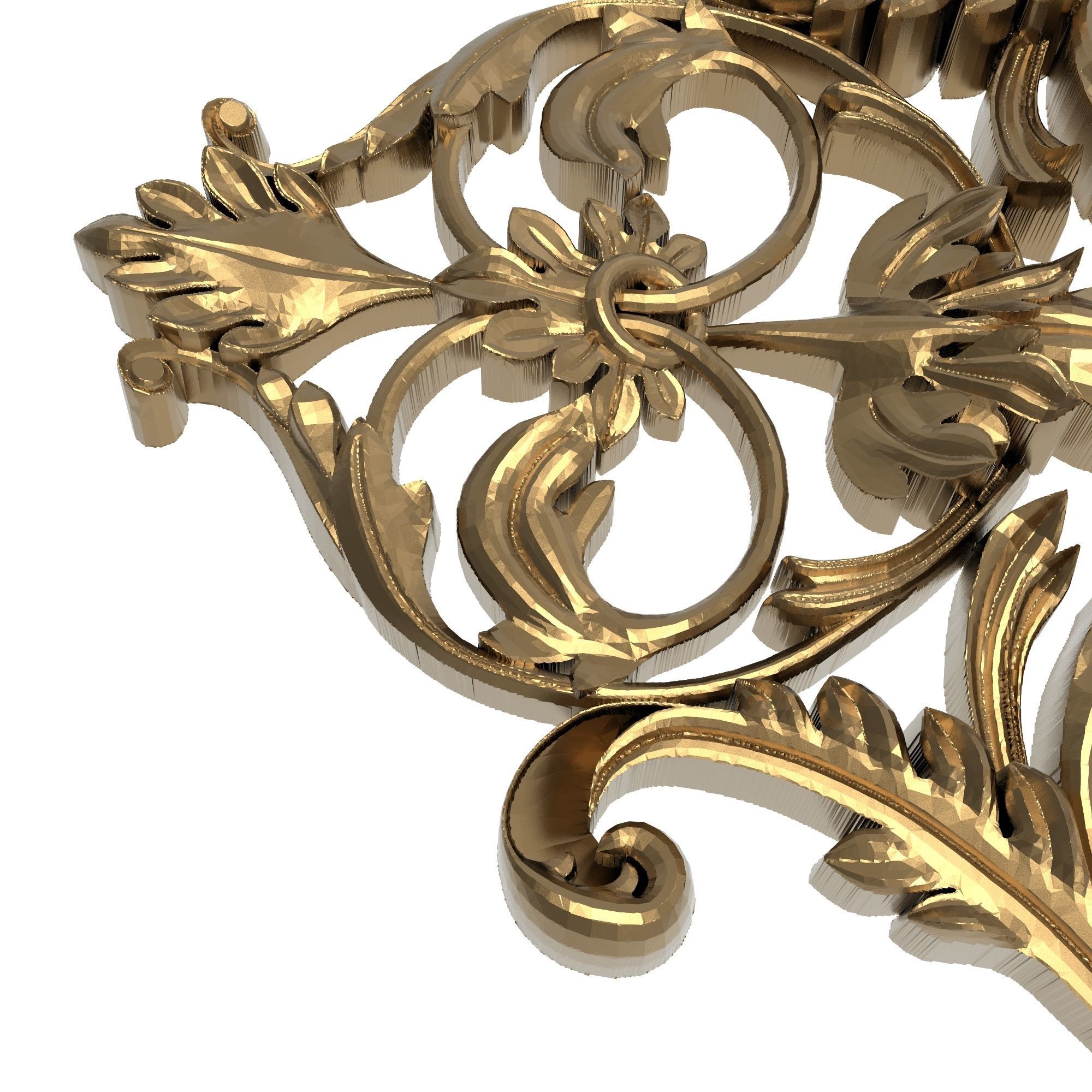 decorative pattern ready for 3D printing 3D model_4