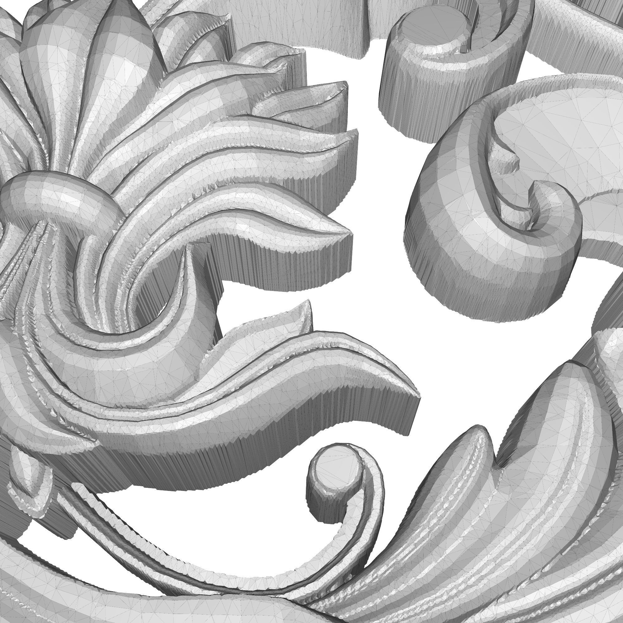 decorative pattern ready for 3D printing 3D model_10