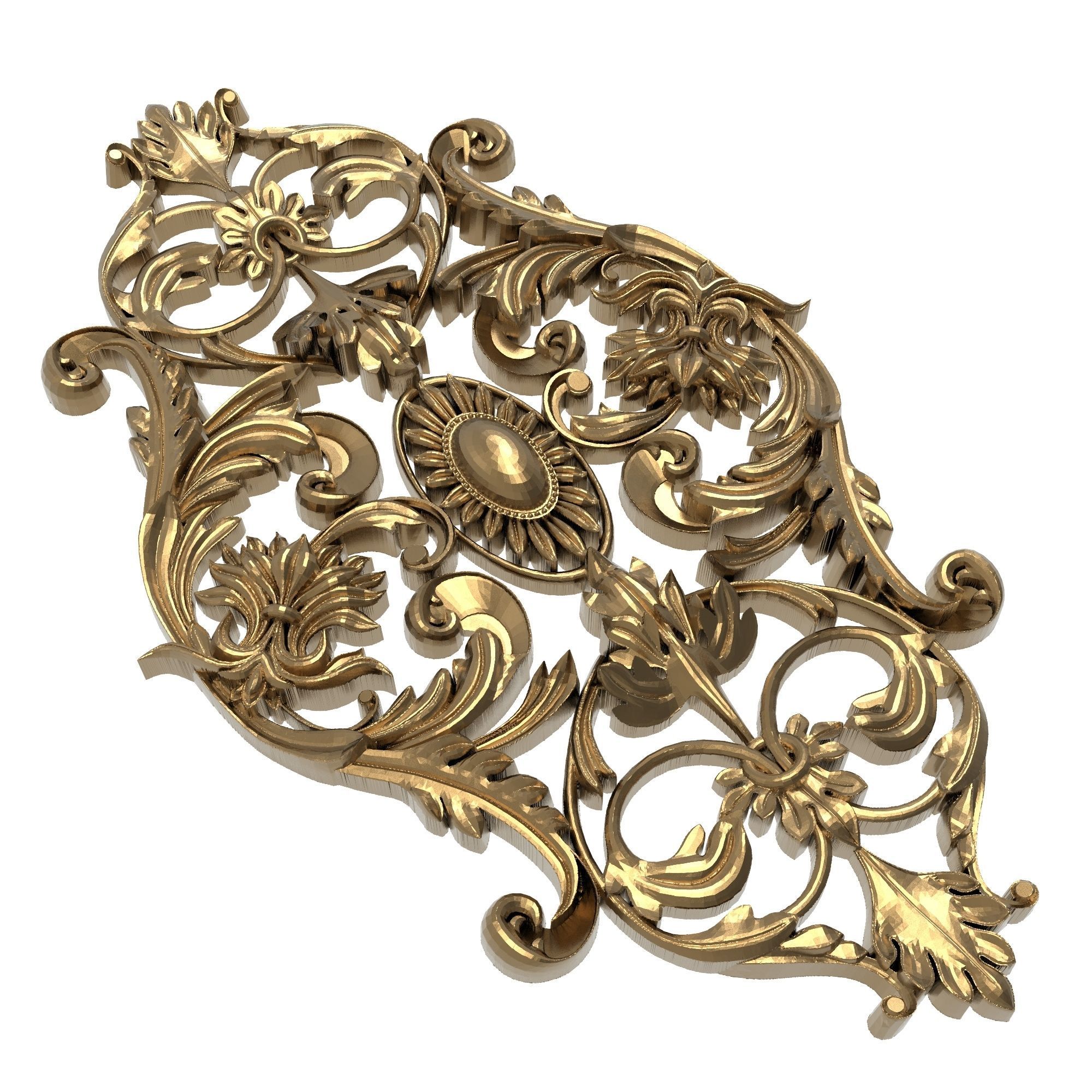 decorative pattern ready for 3D printing 3D model_9