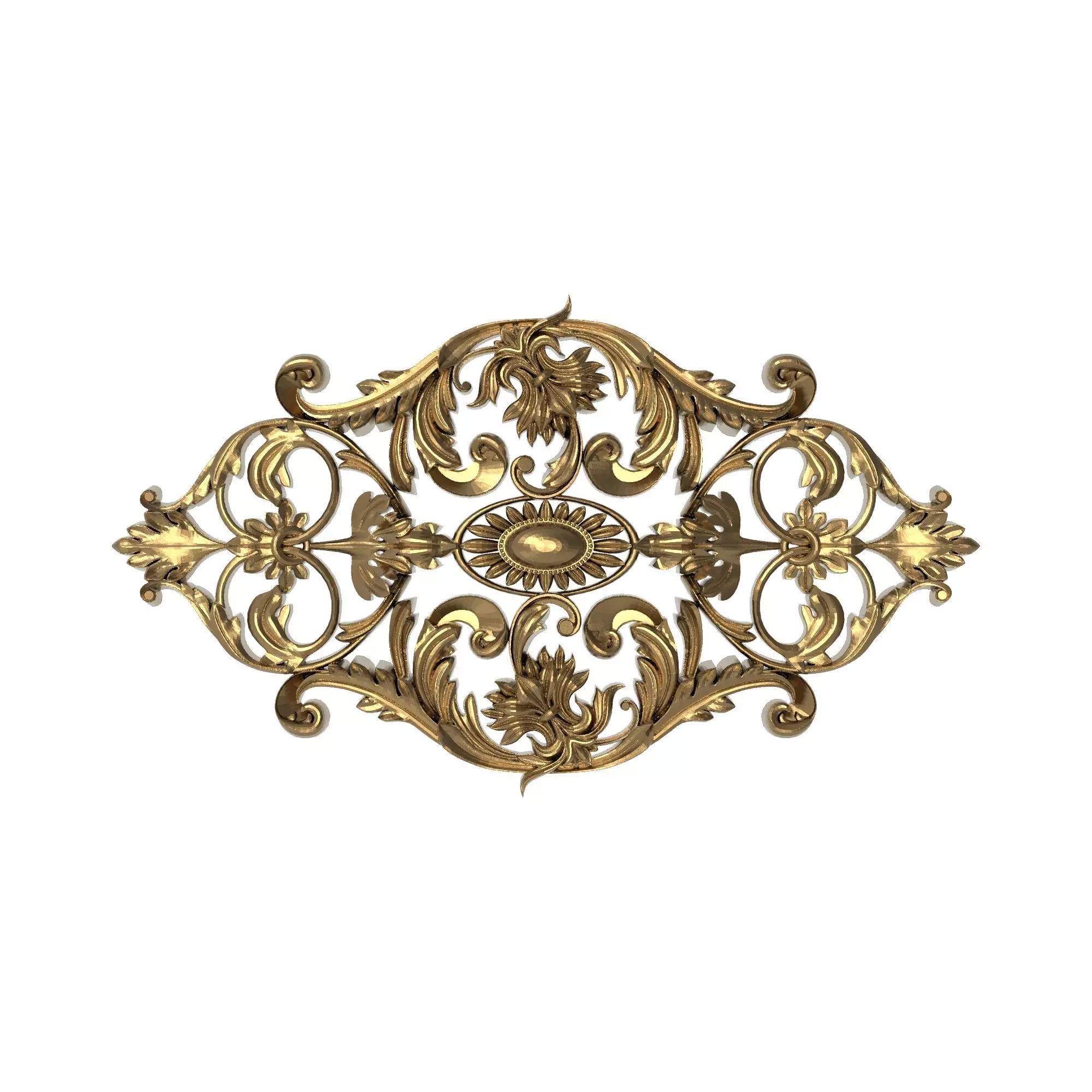 decorative pattern ready for 3D printing 3D model_0