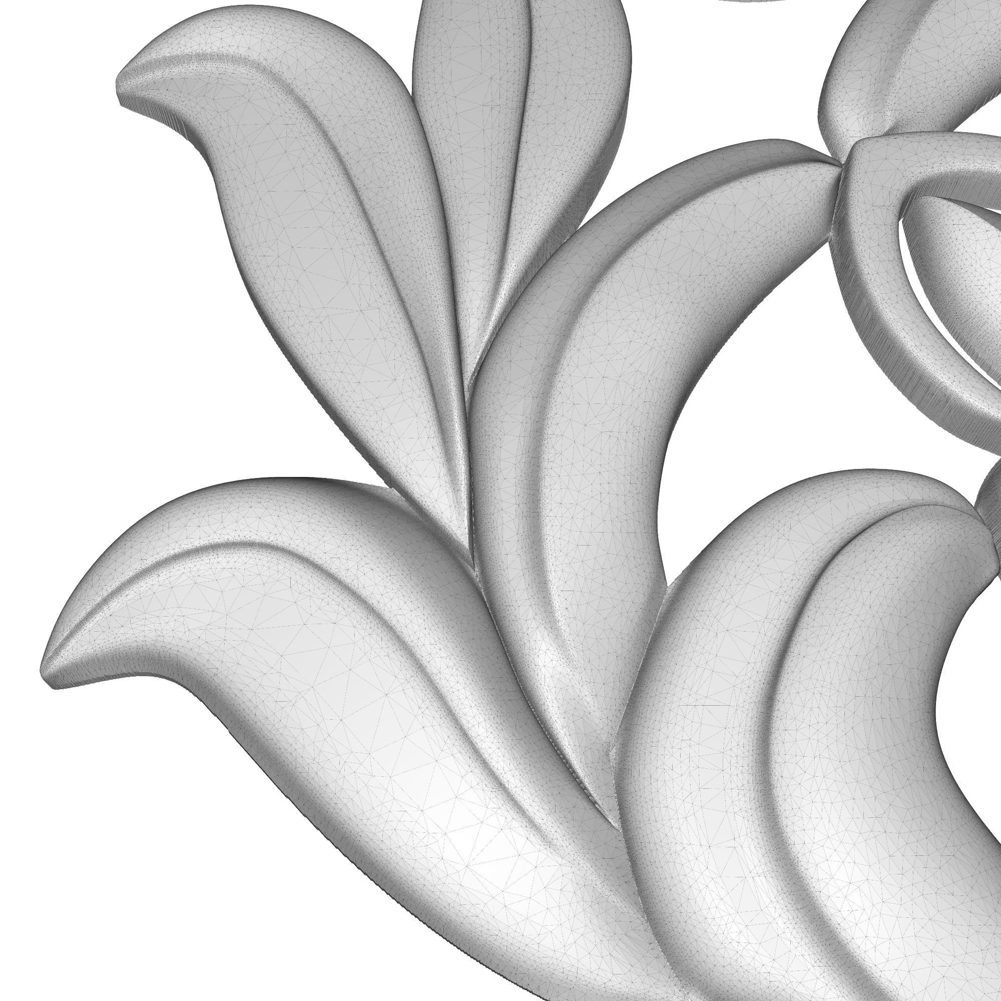 decorative pattern ready for 3D printing 3D model_8