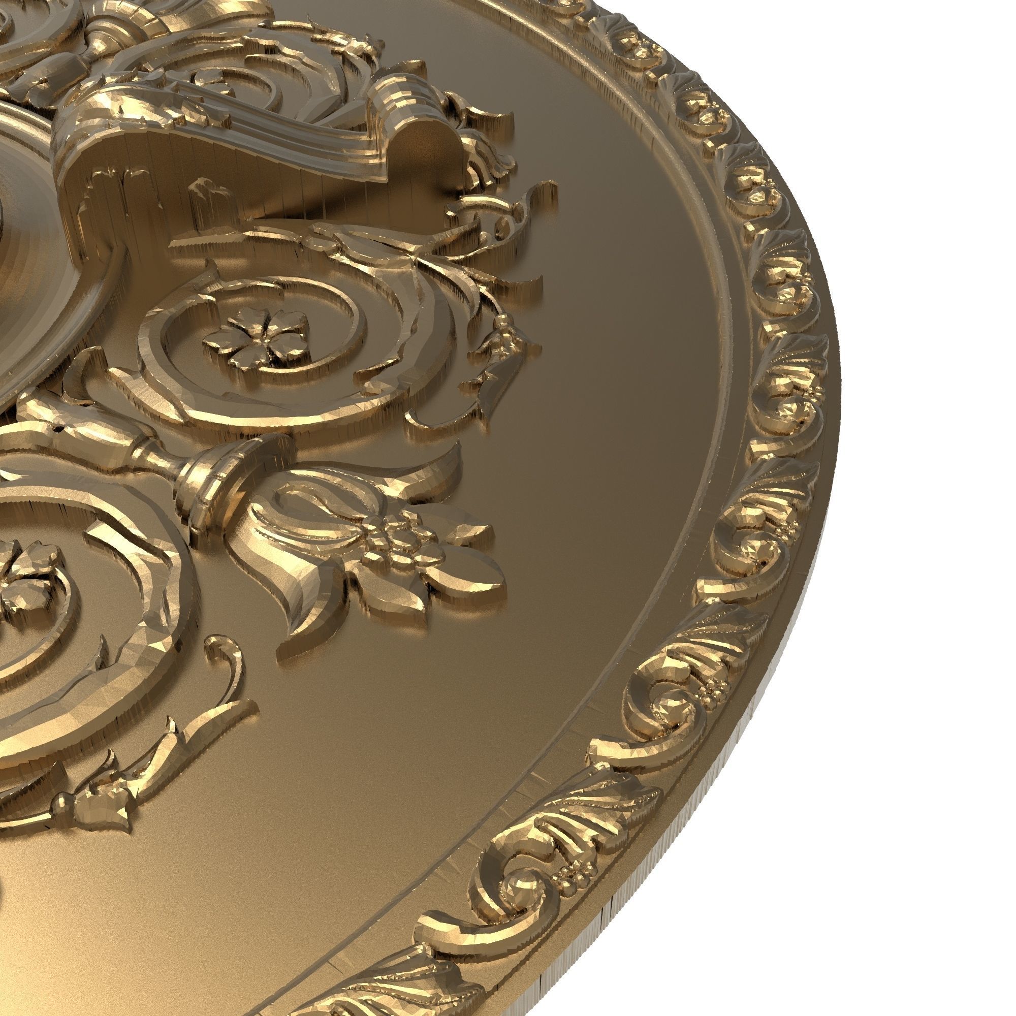 decorative pattern ready for 3D printing 3D model_2