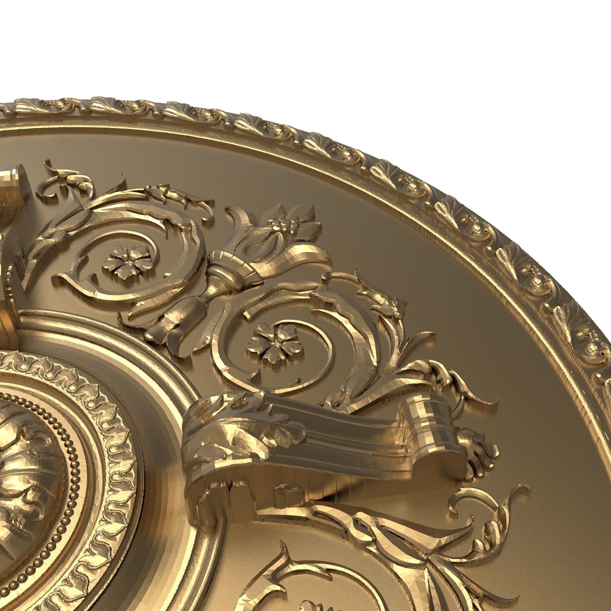 decorative pattern ready for 3D printing 3D model_3