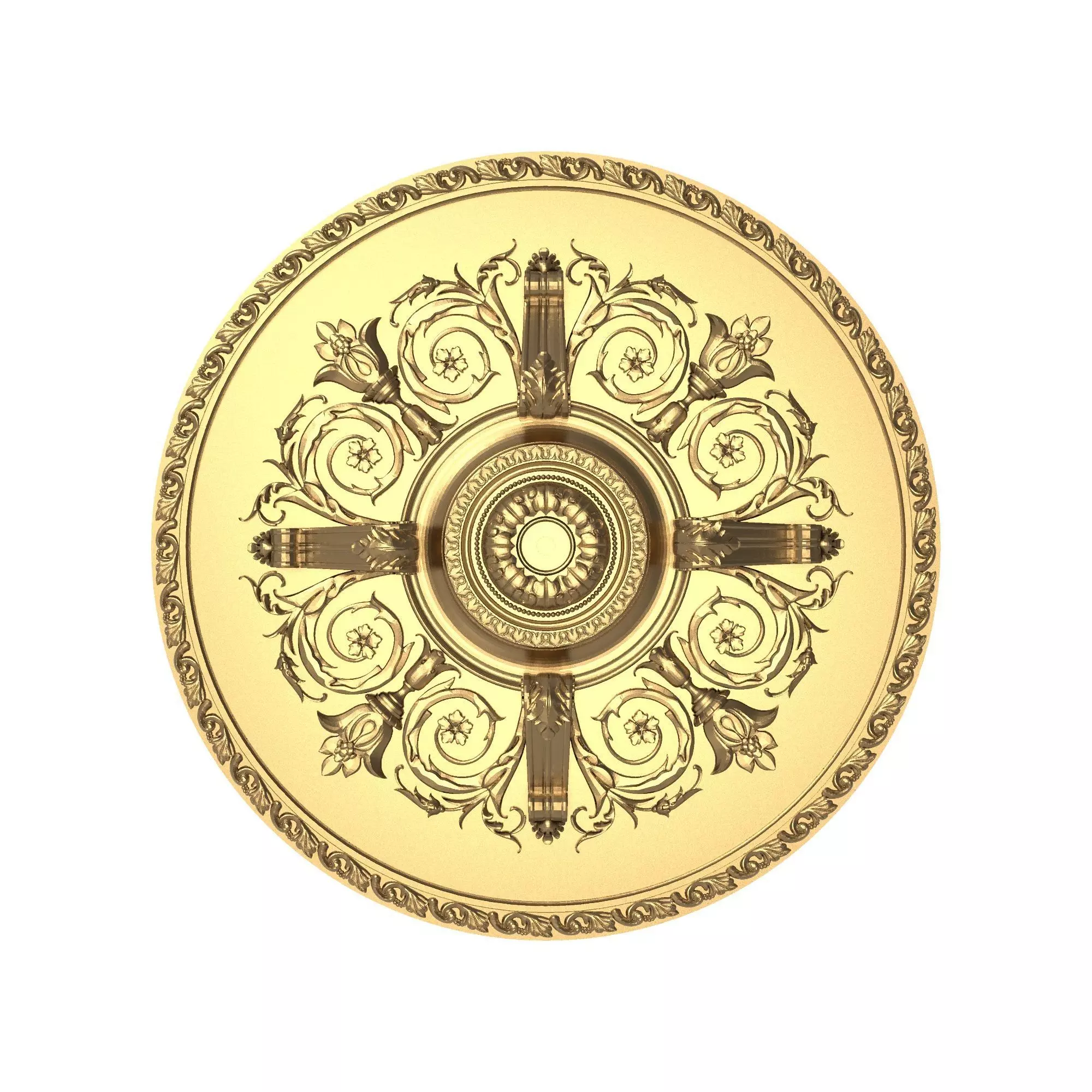 decorative pattern ready for 3D printing 3D model_0