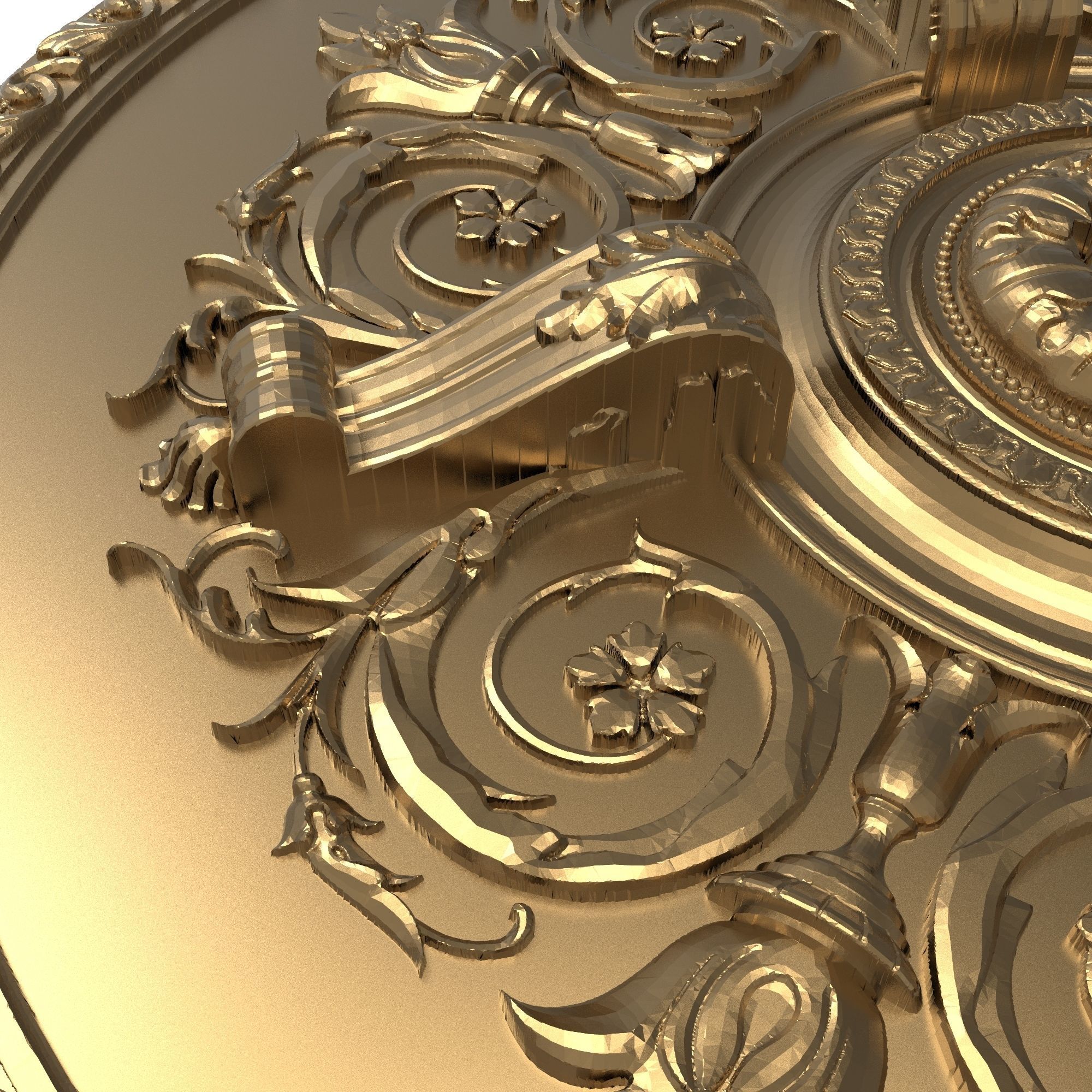 decorative pattern ready for 3D printing 3D model_5