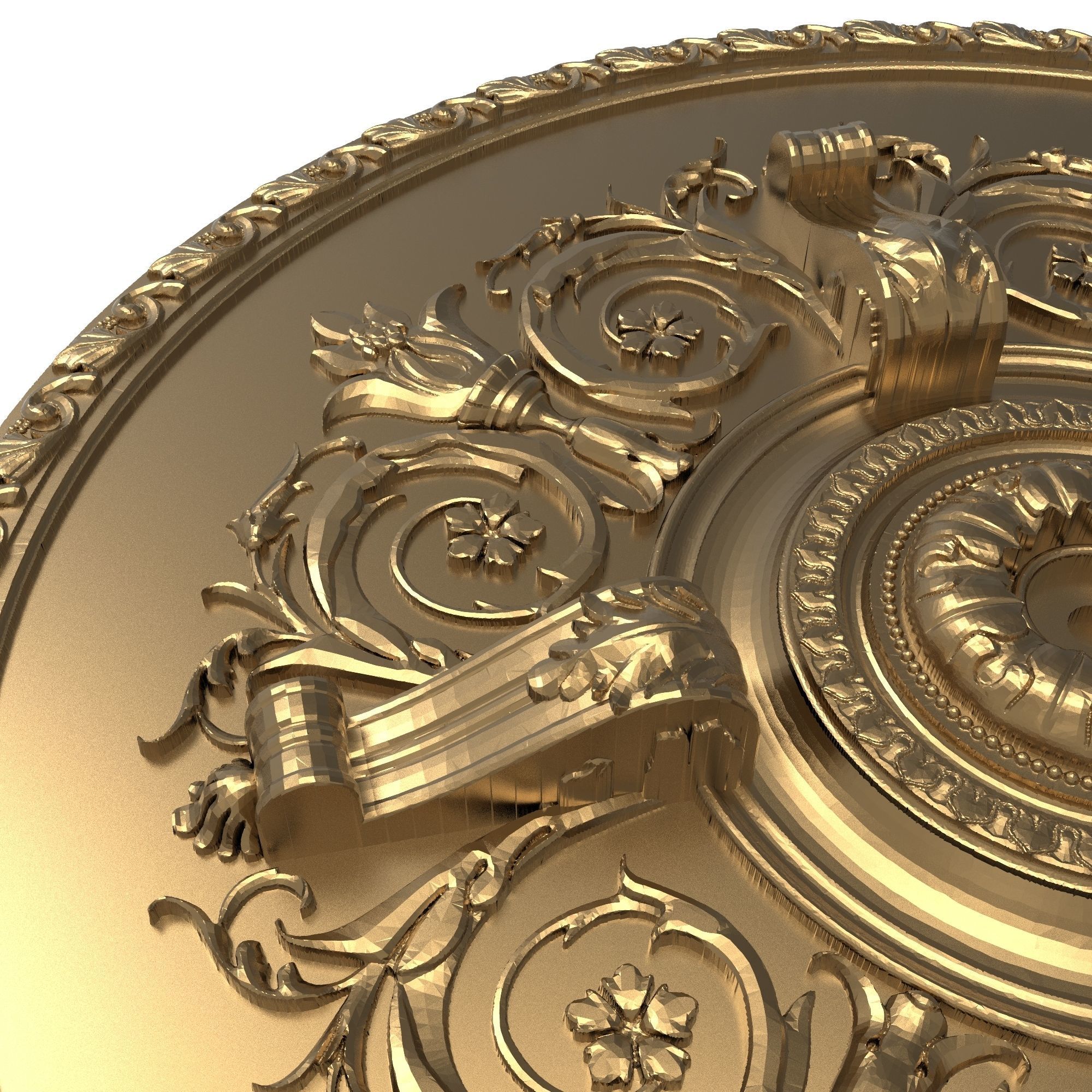 decorative pattern ready for 3D printing 3D model_1