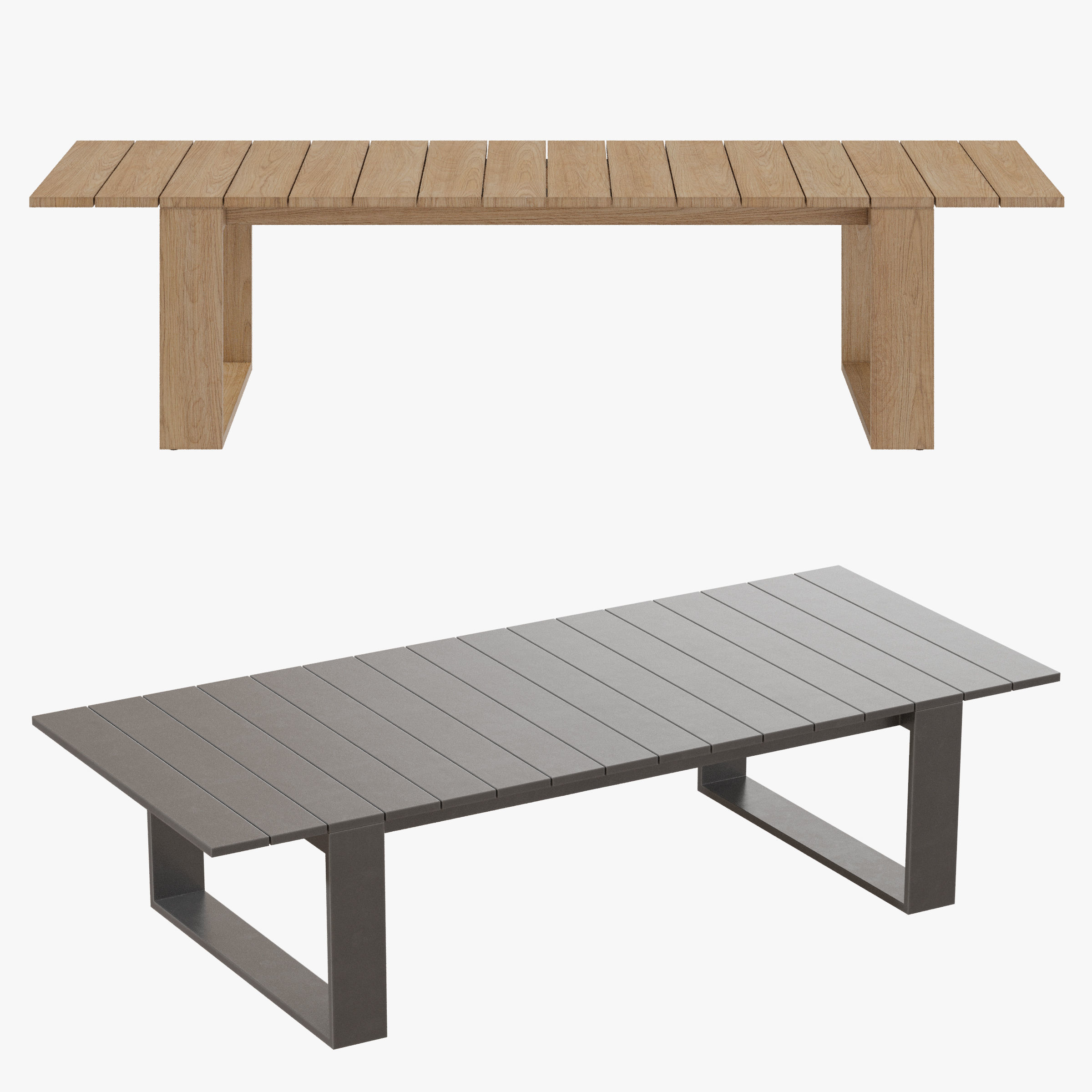 RH BAHIA DINING TABLE 3D model_1