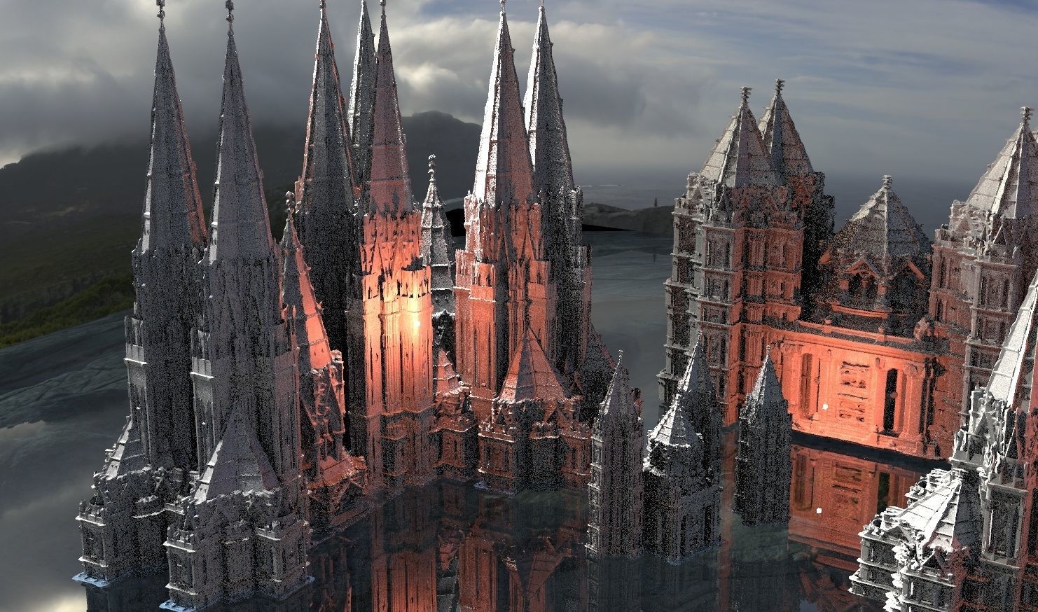 Dracula Castle Collection Kit bash 3D model 3D model_8