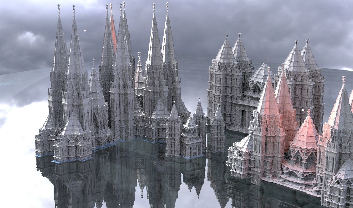 Dracula Castle Collection Kit bash 3D model 3D model_1