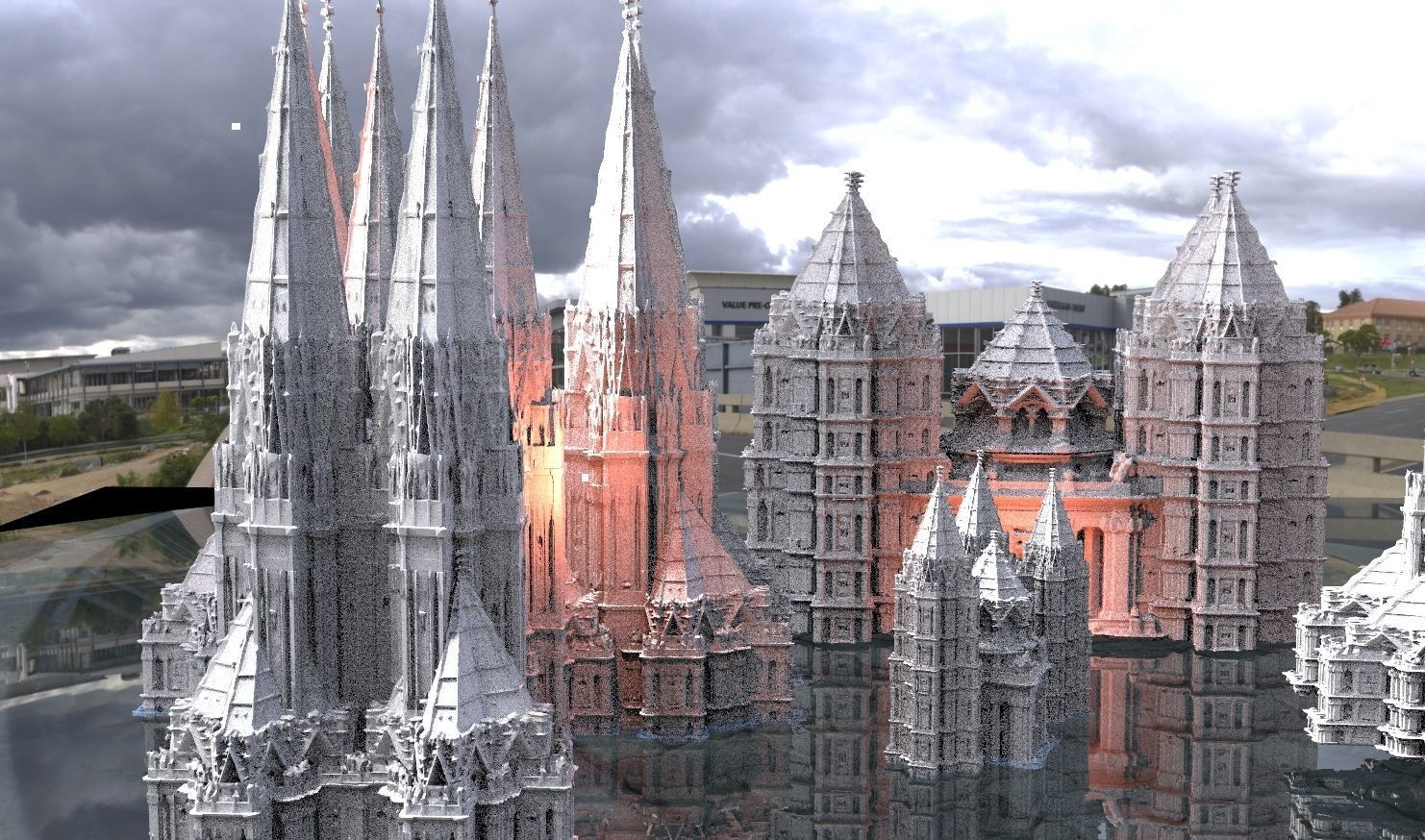 Dracula Castle Collection Kit bash 3D model 3D model_3