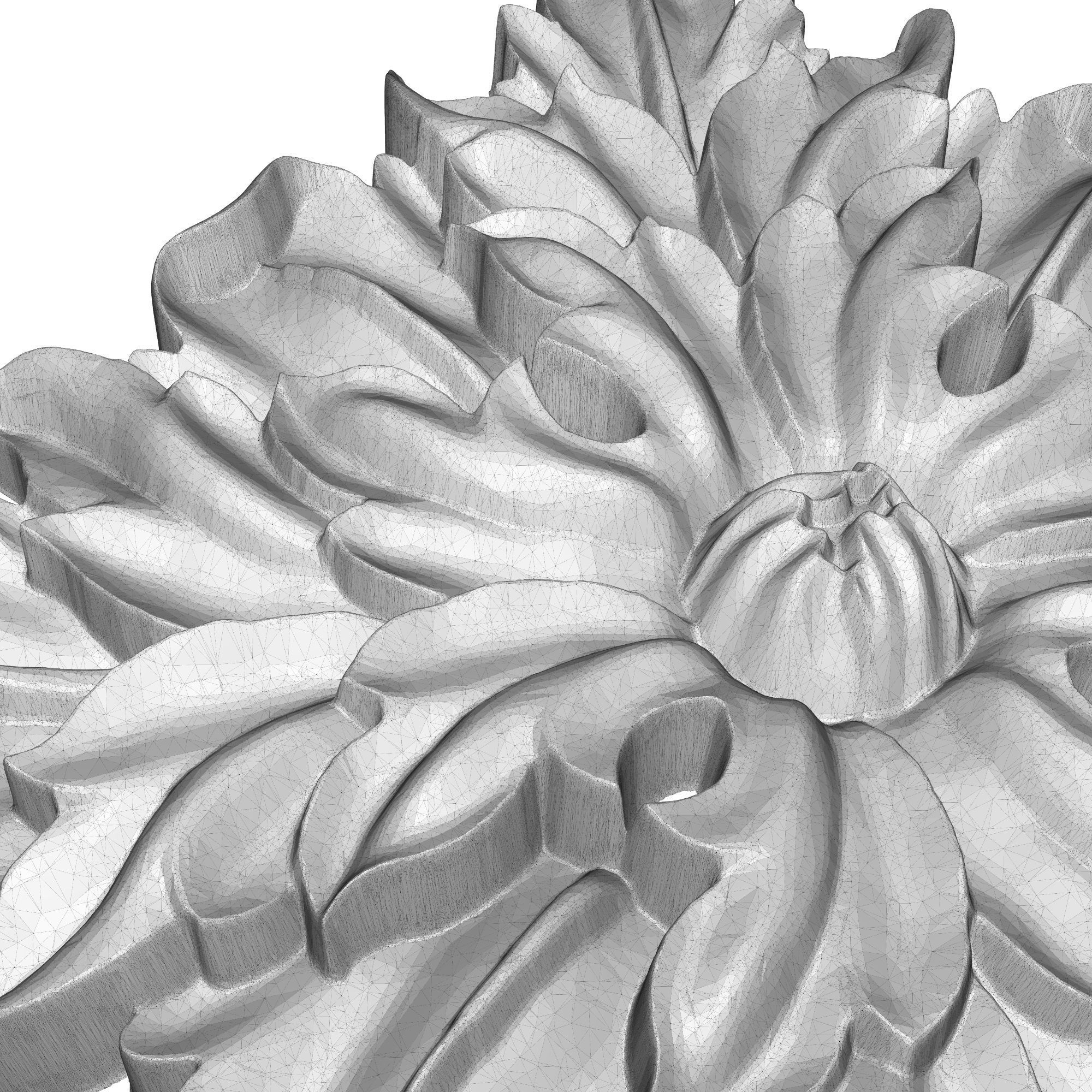 decorative pattern ready for 3D printing 3D model_6