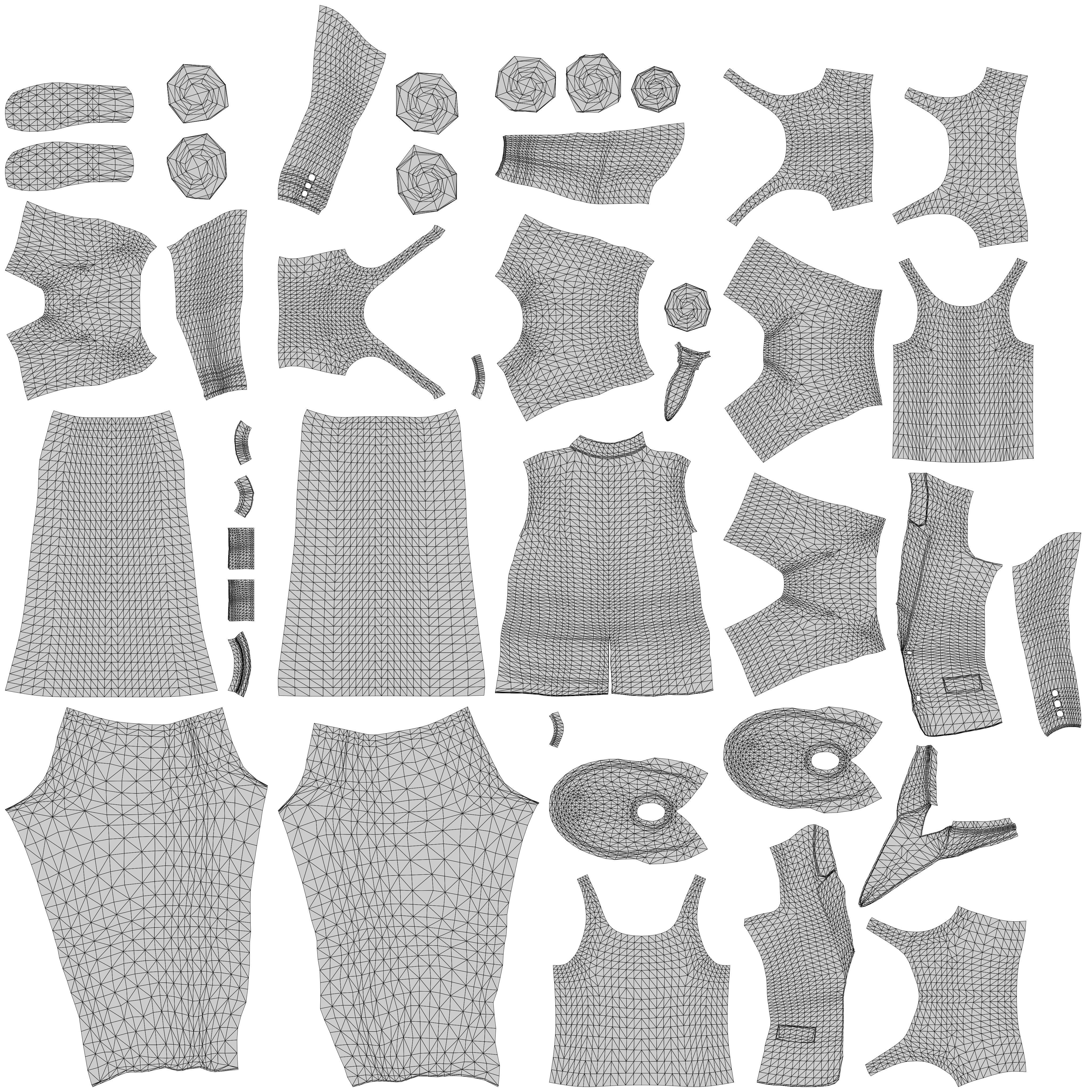 PBR Rigged Mummies With 2 Sets Of Clothing Low-poly 3D model_41