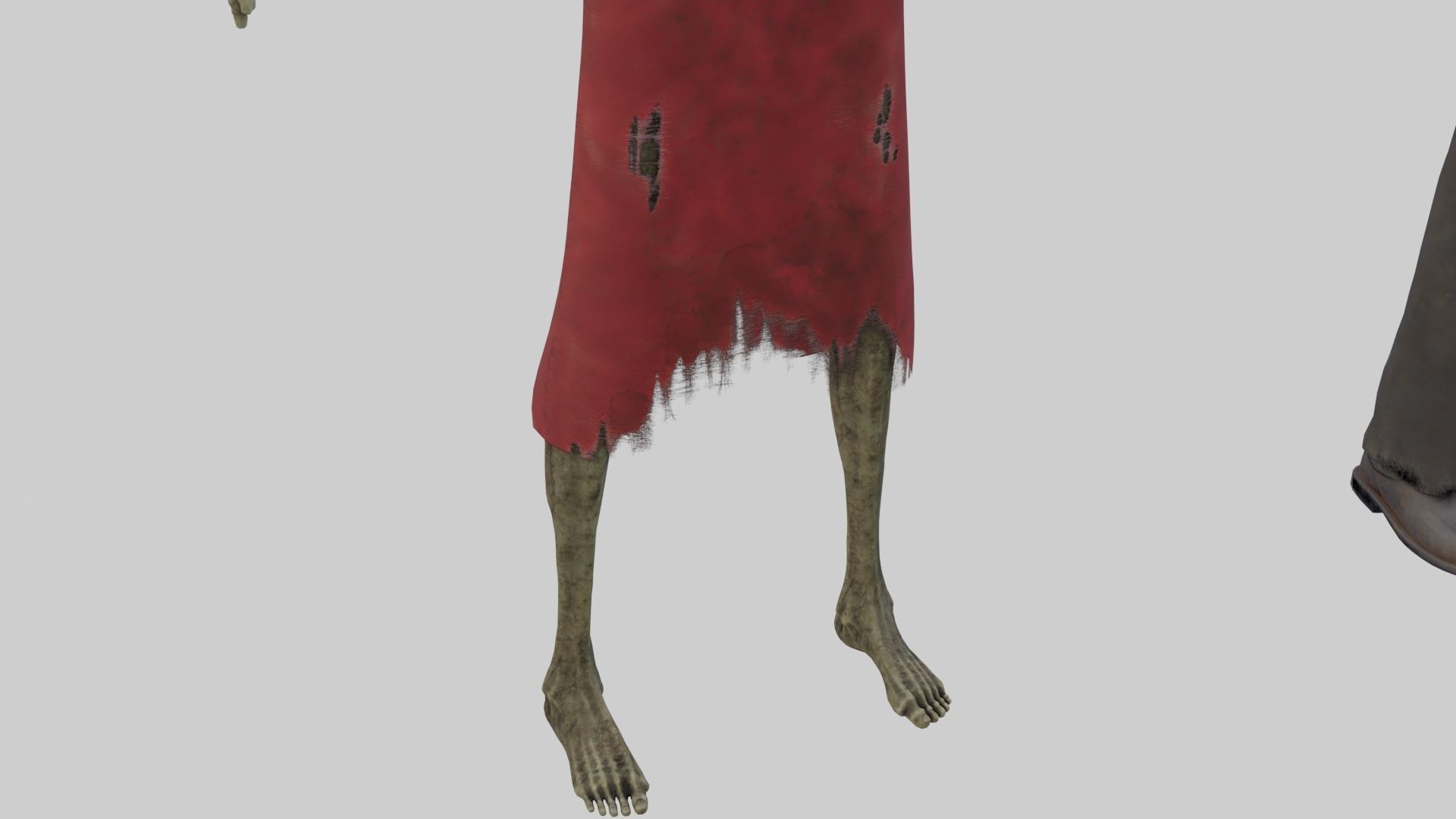 PBR Rigged Mummies With 2 Sets Of Clothing Low-poly 3D model_8