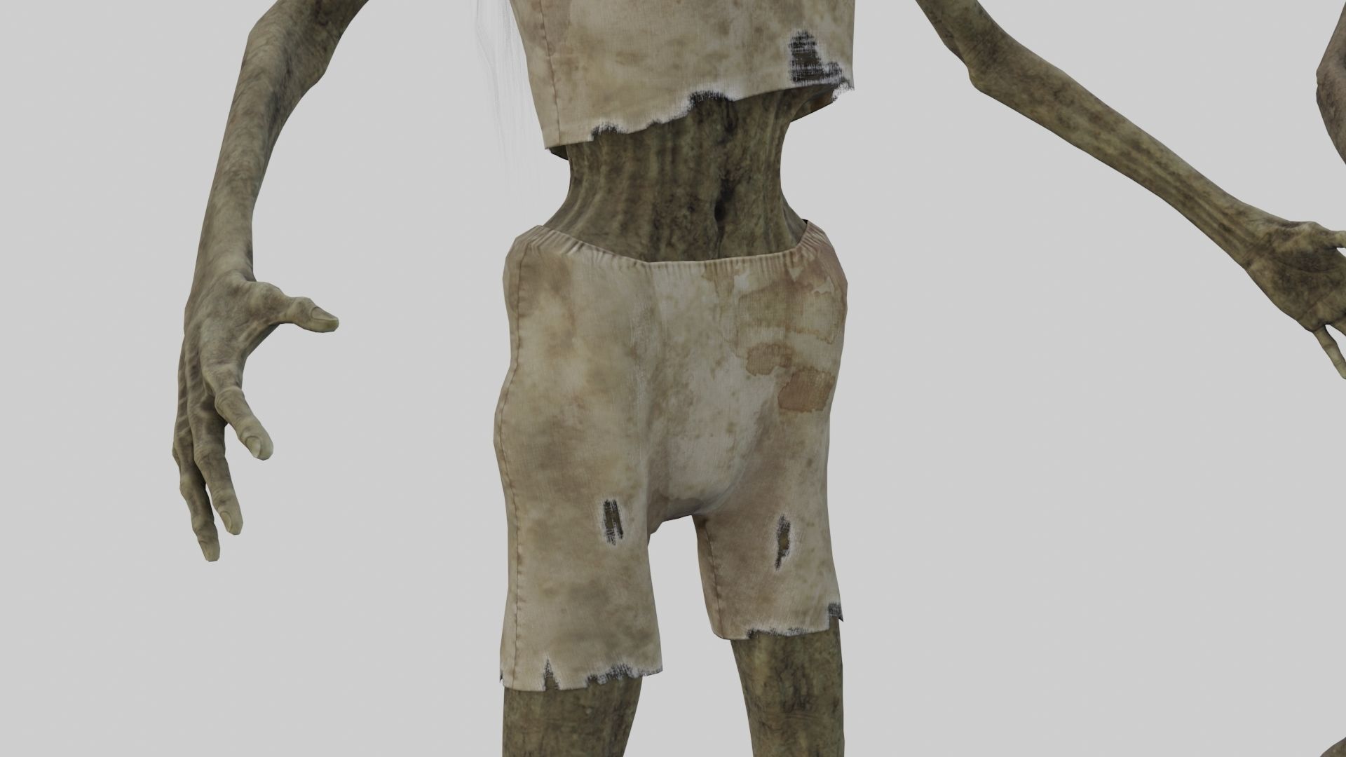 PBR Rigged Mummies With 2 Sets Of Clothing Low-poly 3D model_24