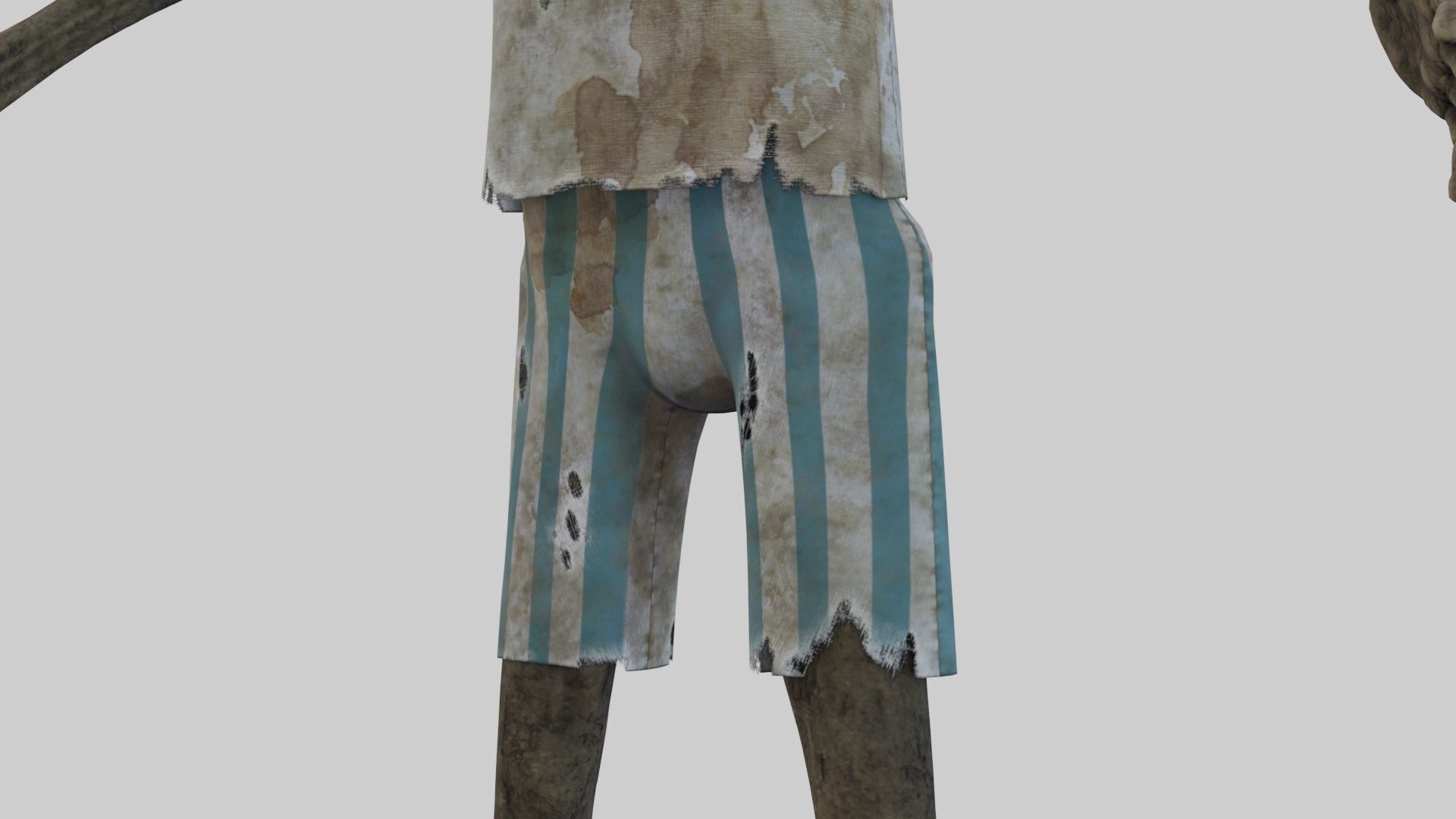 PBR Rigged Mummies With 2 Sets Of Clothing Low-poly 3D model_23