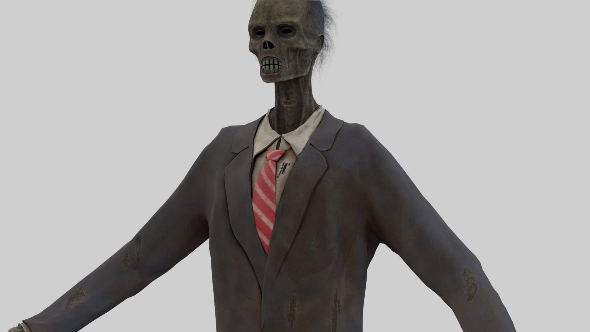 PBR Rigged Mummies With 2 Sets Of Clothing Low-poly 3D model_9