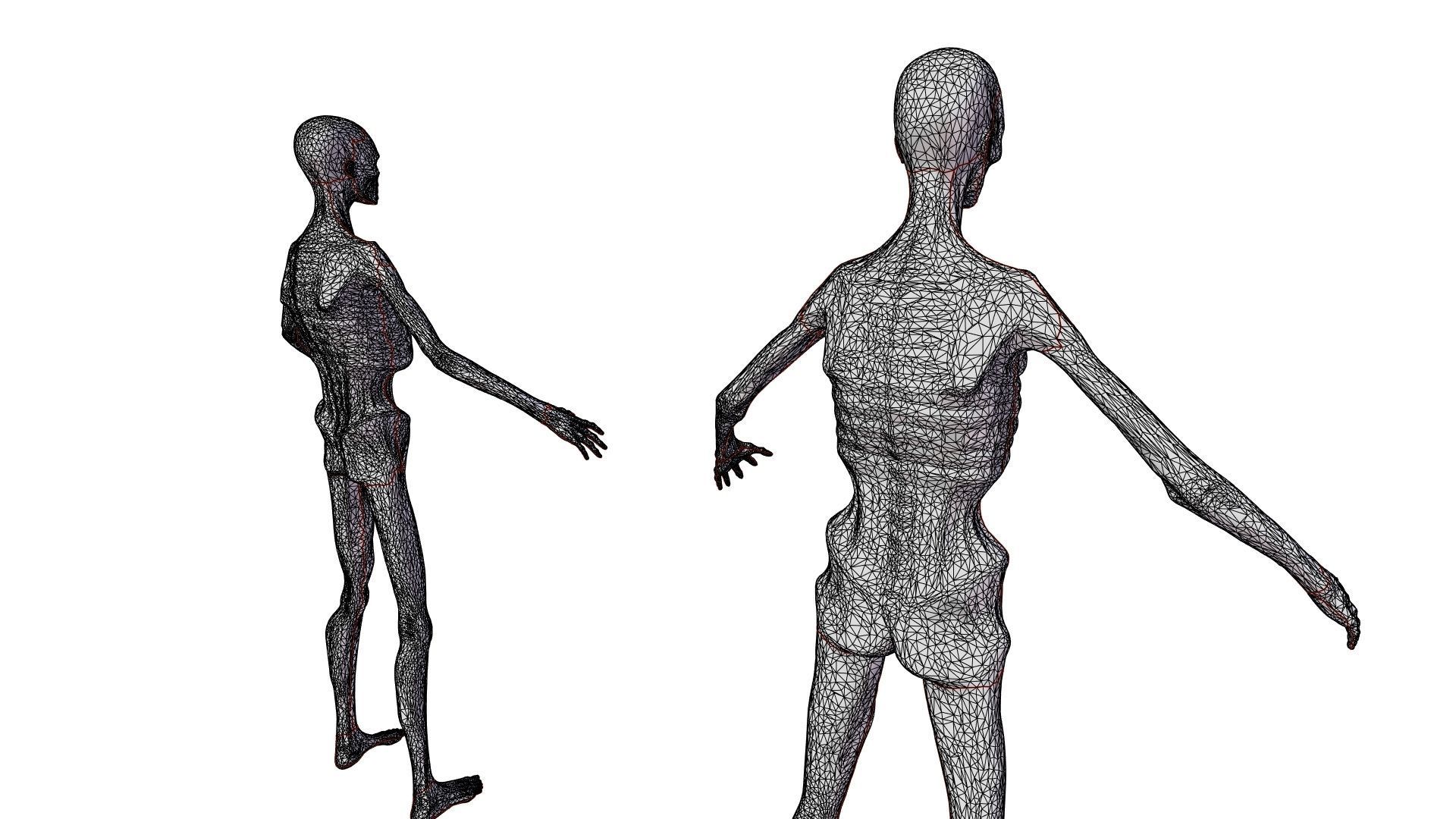 PBR Rigged Mummies With 2 Sets Of Clothing Low-poly 3D model_33