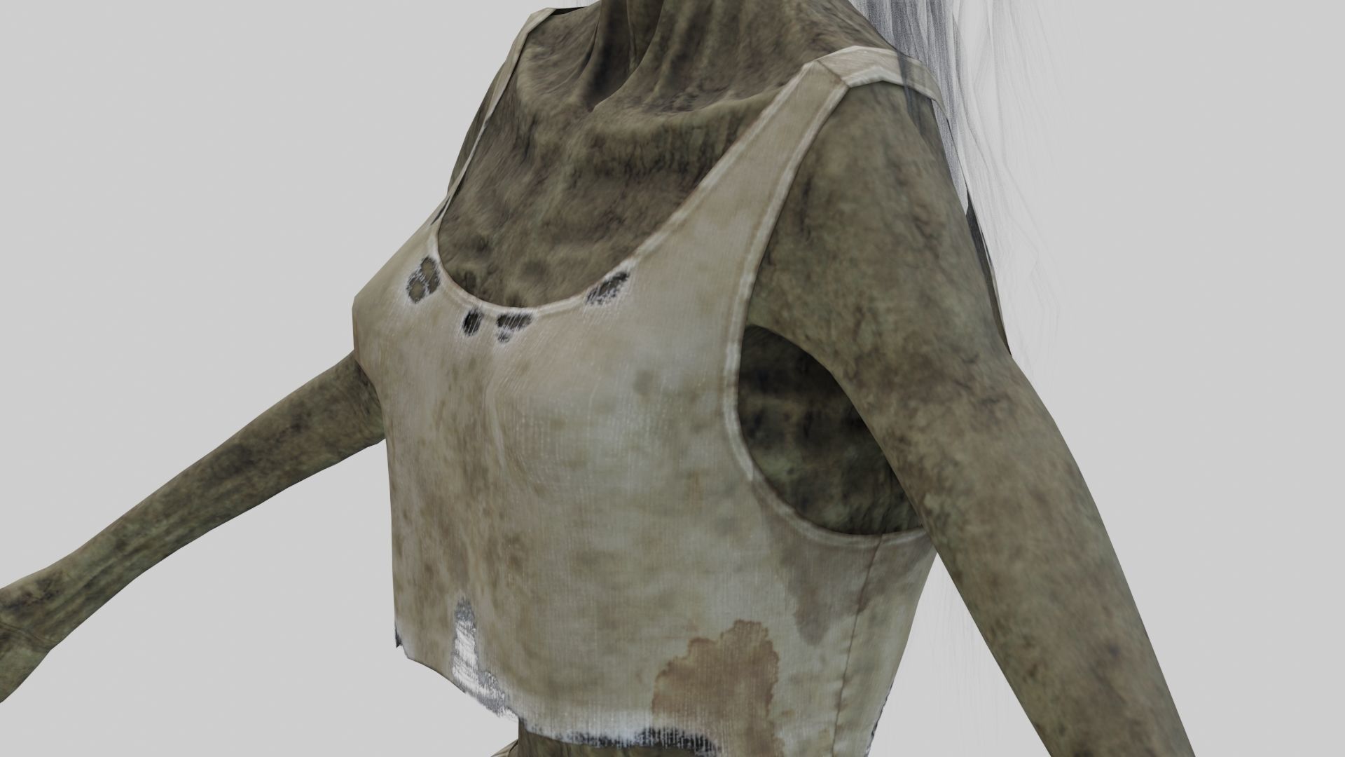 PBR Rigged Mummies With 2 Sets Of Clothing Low-poly 3D model_21