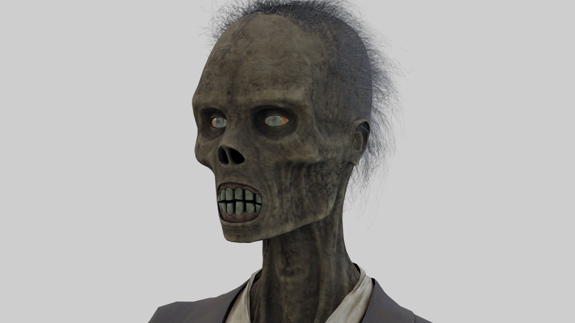 PBR Rigged Mummies With 2 Sets Of Clothing Low-poly 3D model_2