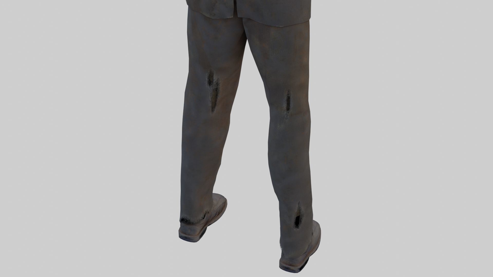 PBR Rigged Mummies With 2 Sets Of Clothing Low-poly 3D model_12