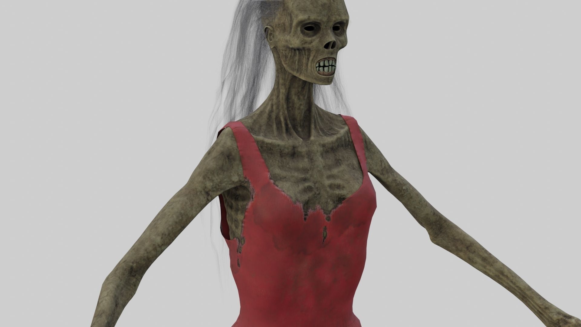 PBR Rigged Mummies With 2 Sets Of Clothing Low-poly 3D model_7