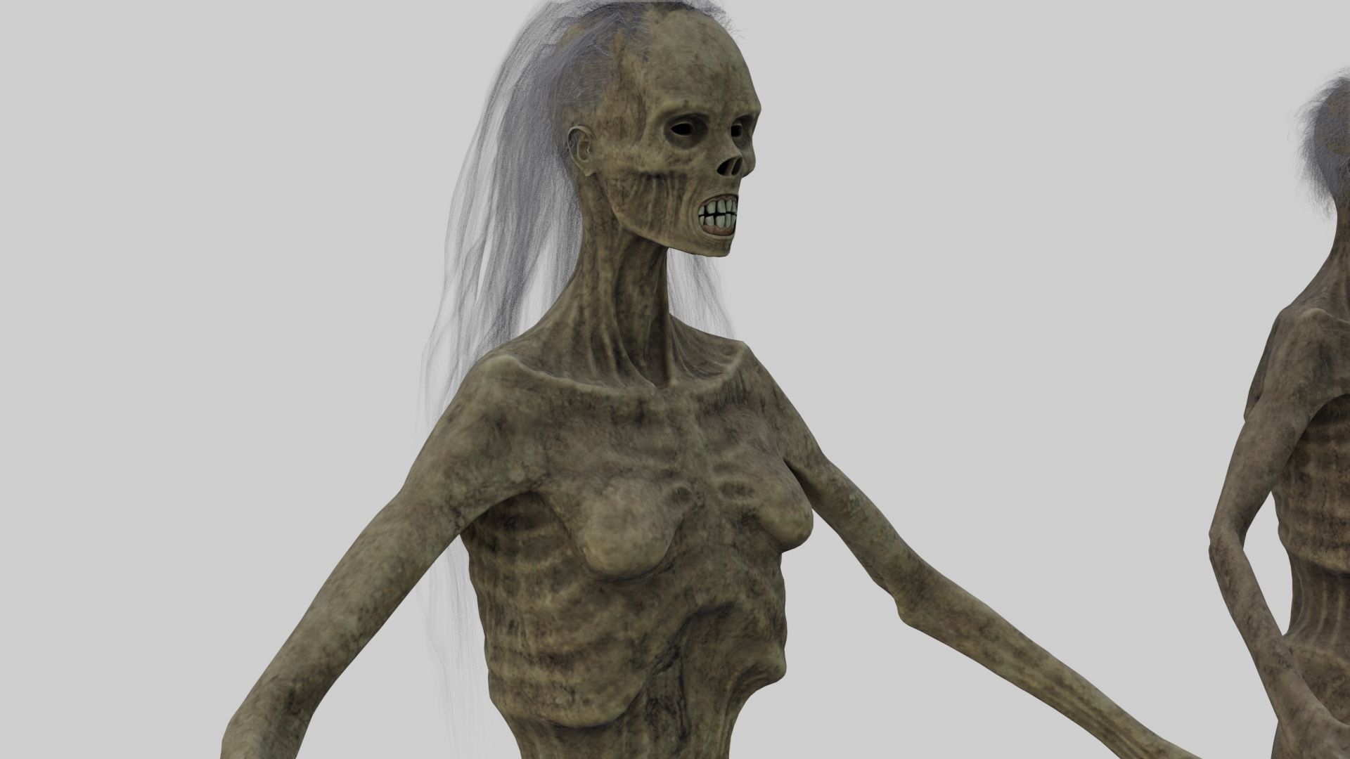 PBR Rigged Mummies With 2 Sets Of Clothing Low-poly 3D model_25