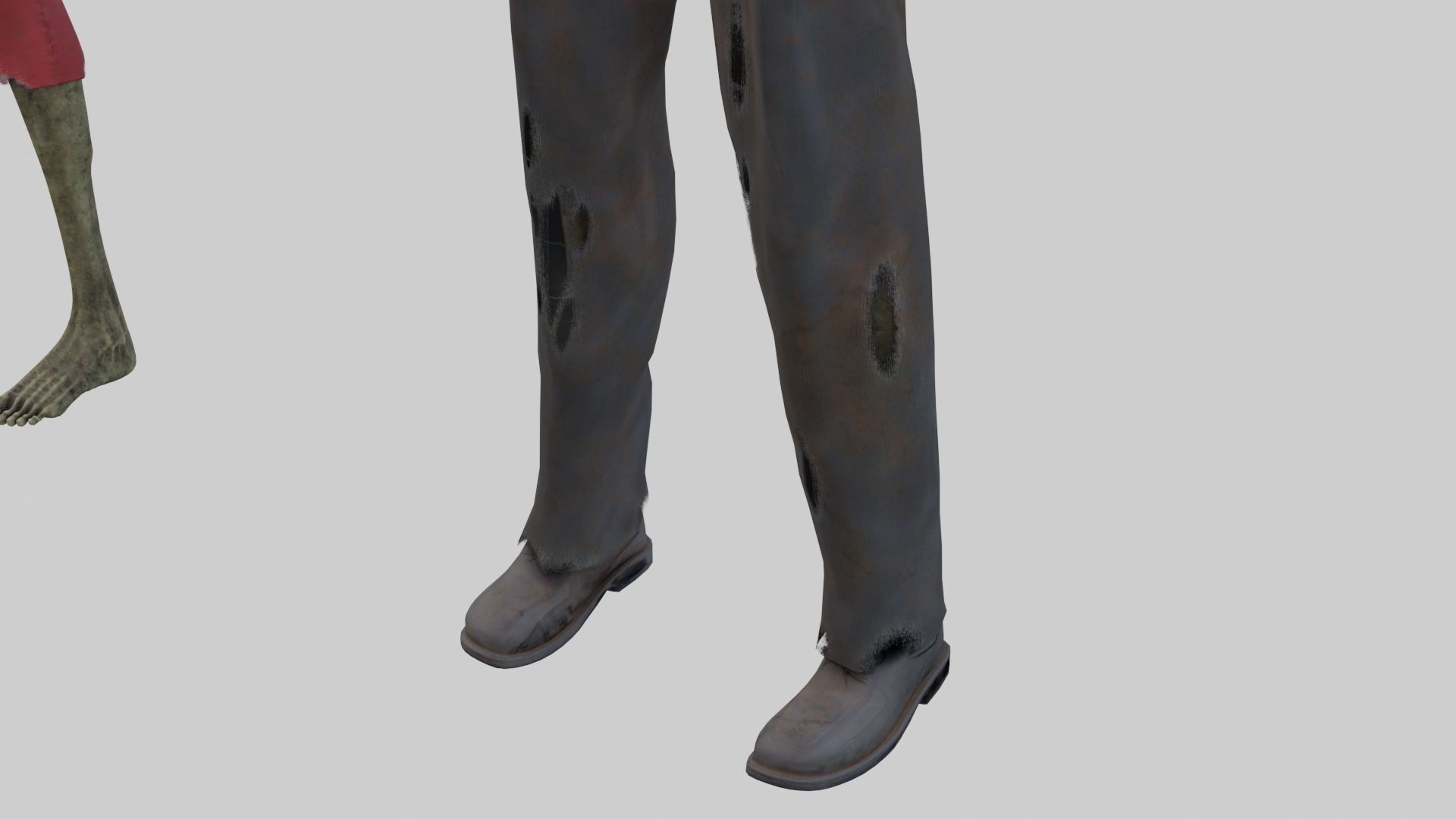 PBR Rigged Mummies With 2 Sets Of Clothing Low-poly 3D model_11