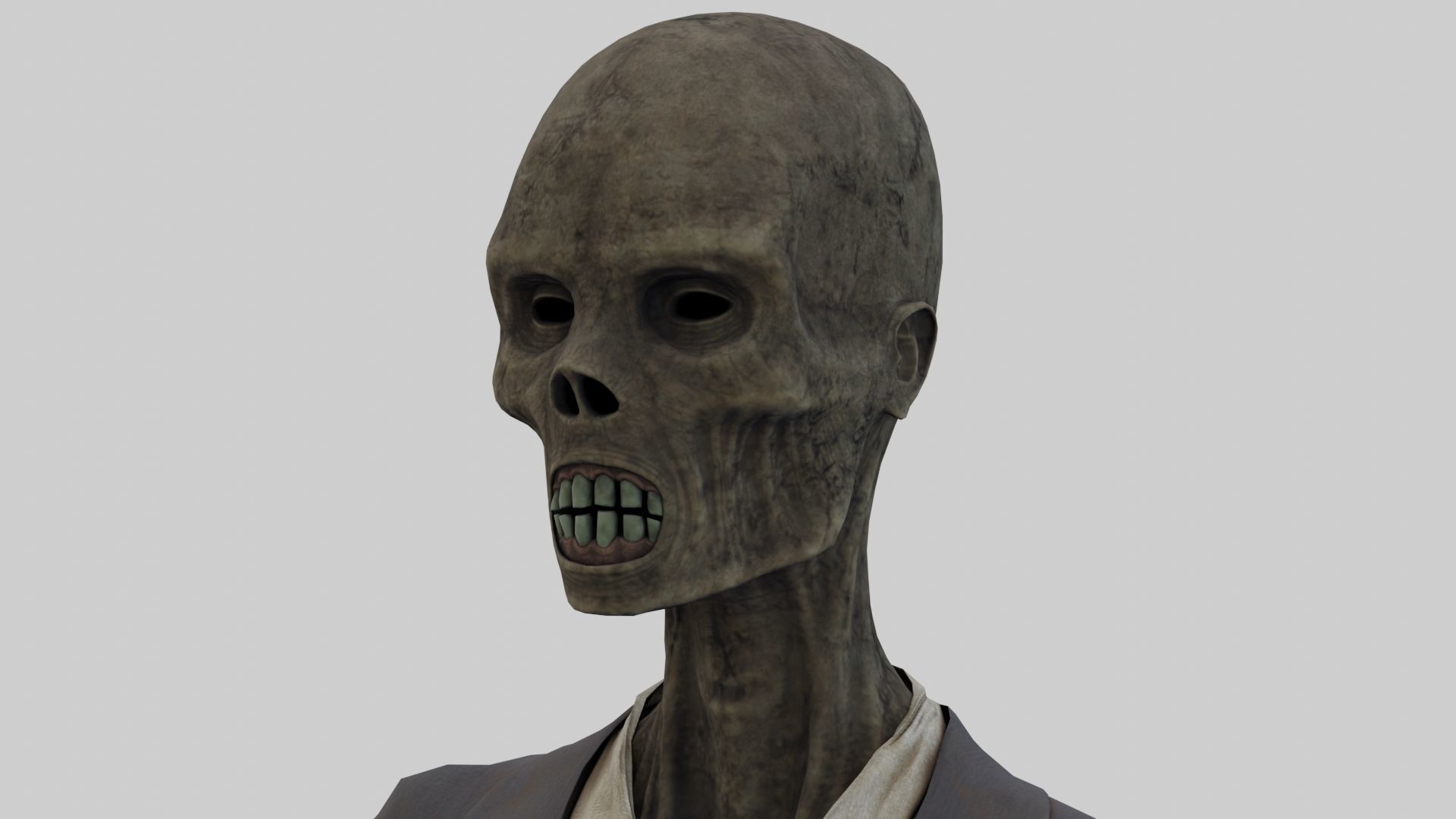 PBR Rigged Mummies With 2 Sets Of Clothing Low-poly 3D model_3