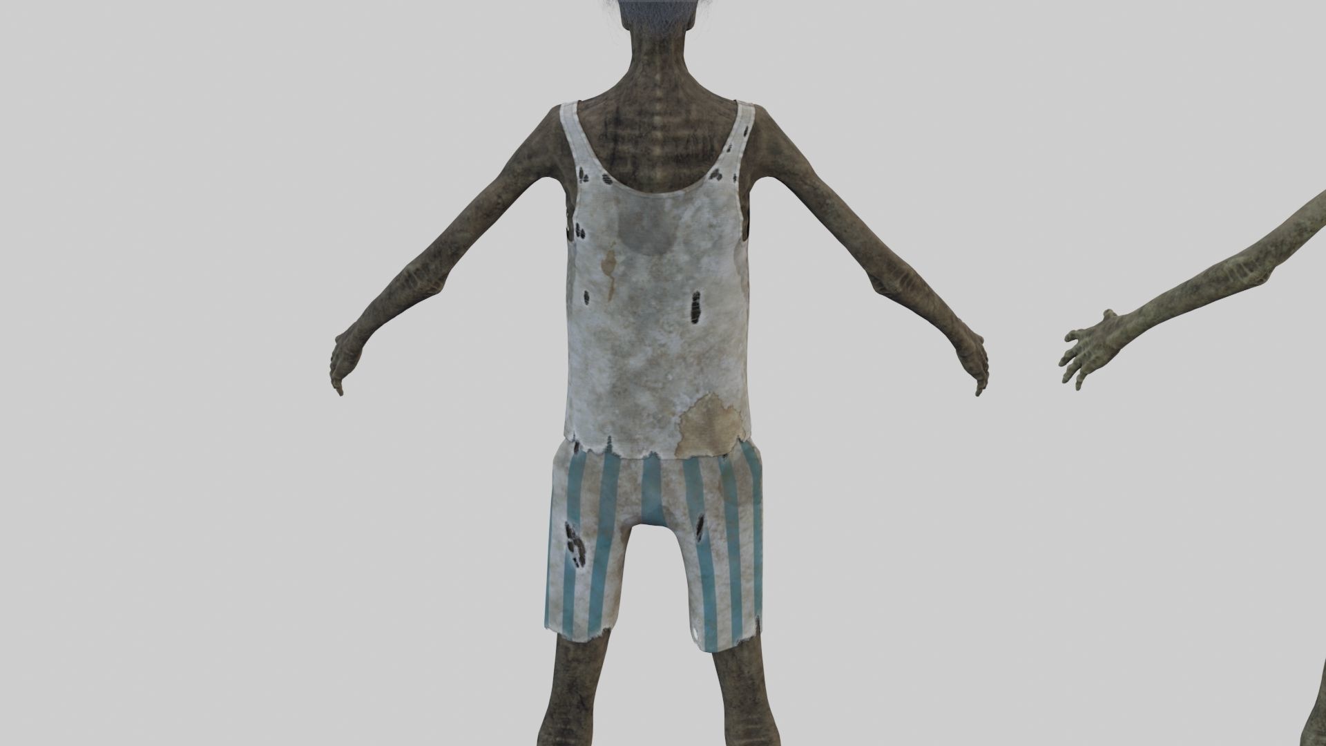PBR Rigged Mummies With 2 Sets Of Clothing Low-poly 3D model_18