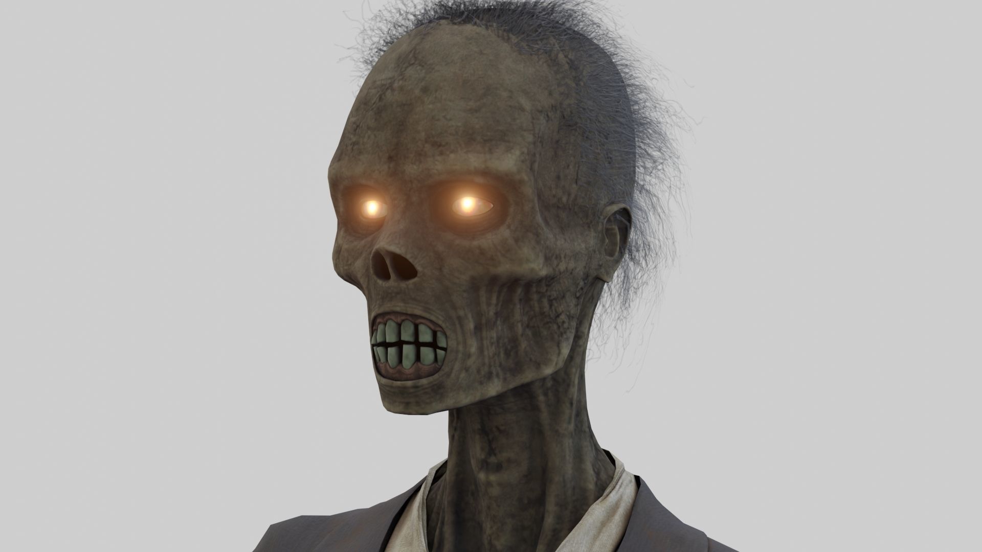 PBR Rigged Mummies With 2 Sets Of Clothing Low-poly 3D model_1