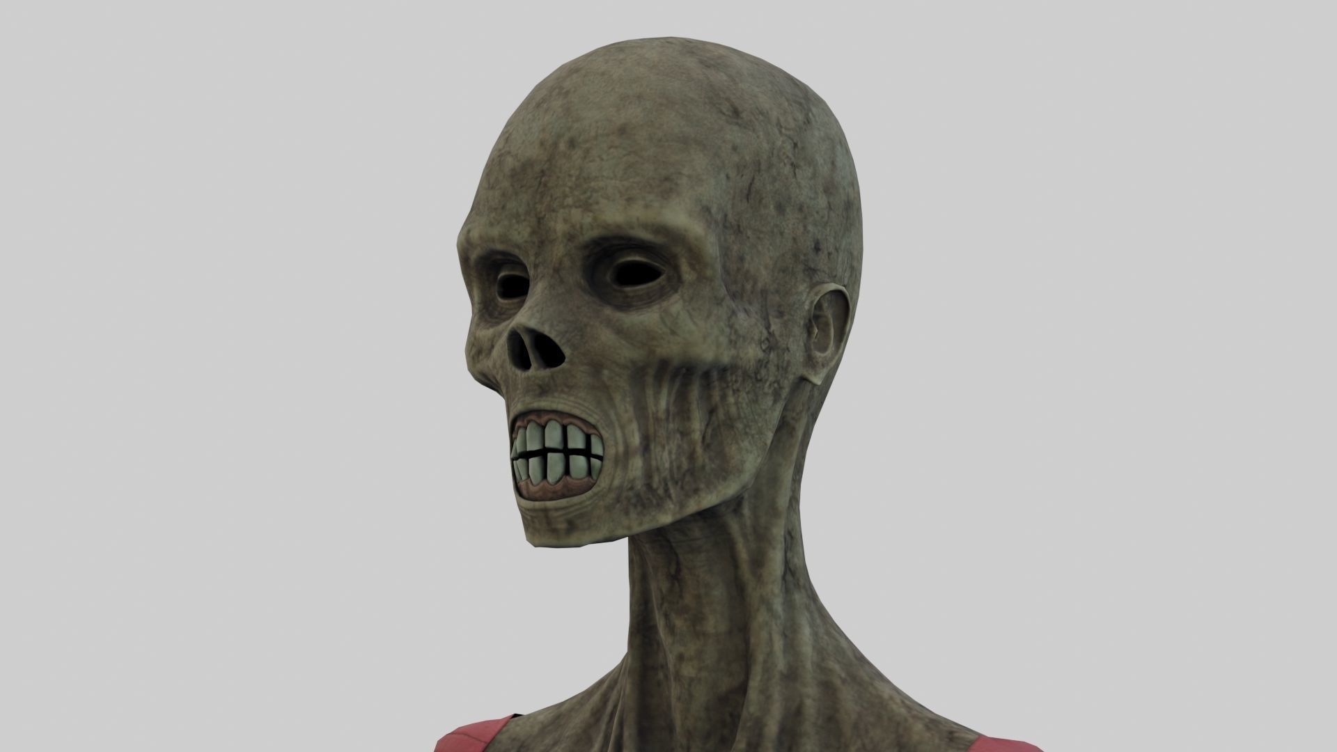 PBR Rigged Mummies With 2 Sets Of Clothing Low-poly 3D model_6