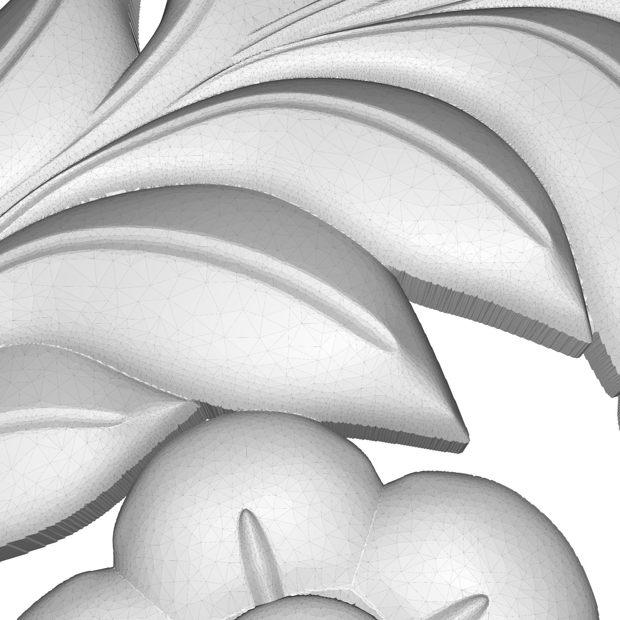 decorative pattern ready for 3D printing 3D model_9