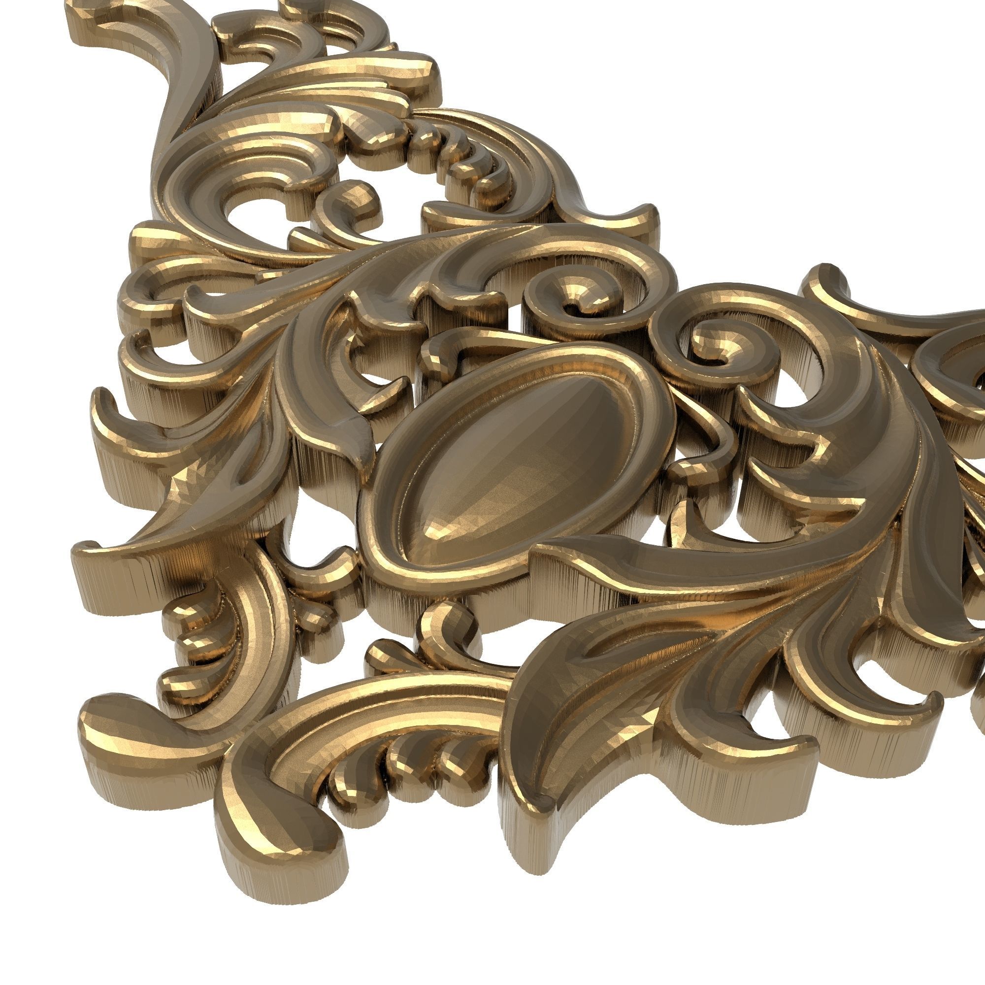 decorative pattern ready for 3D printing 3D model_2