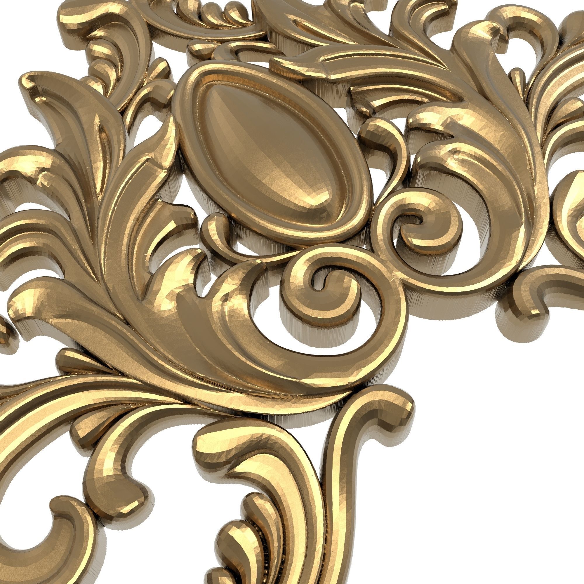 decorative pattern ready for 3D printing 3D model_4