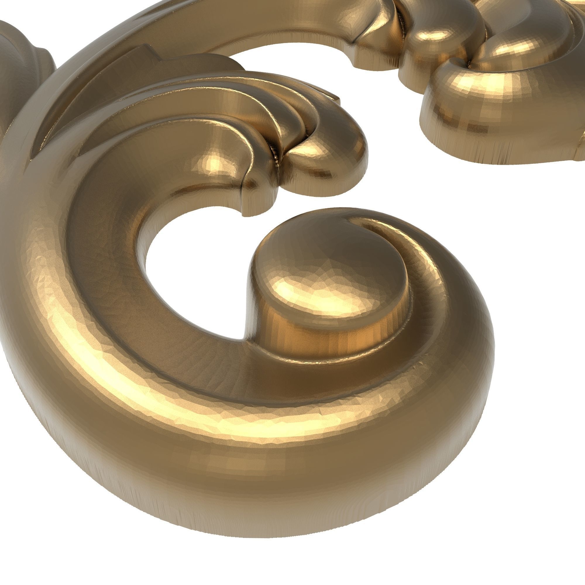 decorative pattern ready for 3D printing 3D model_3